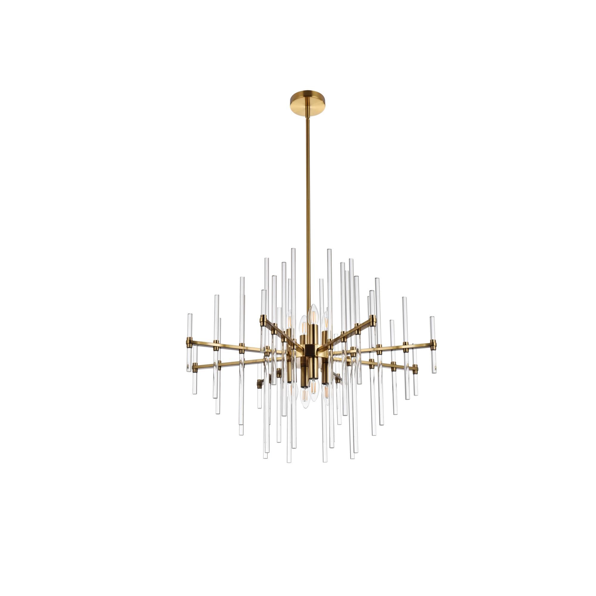 Sienna 31 Inch 8 Light Chandelier by Elegant Lighting