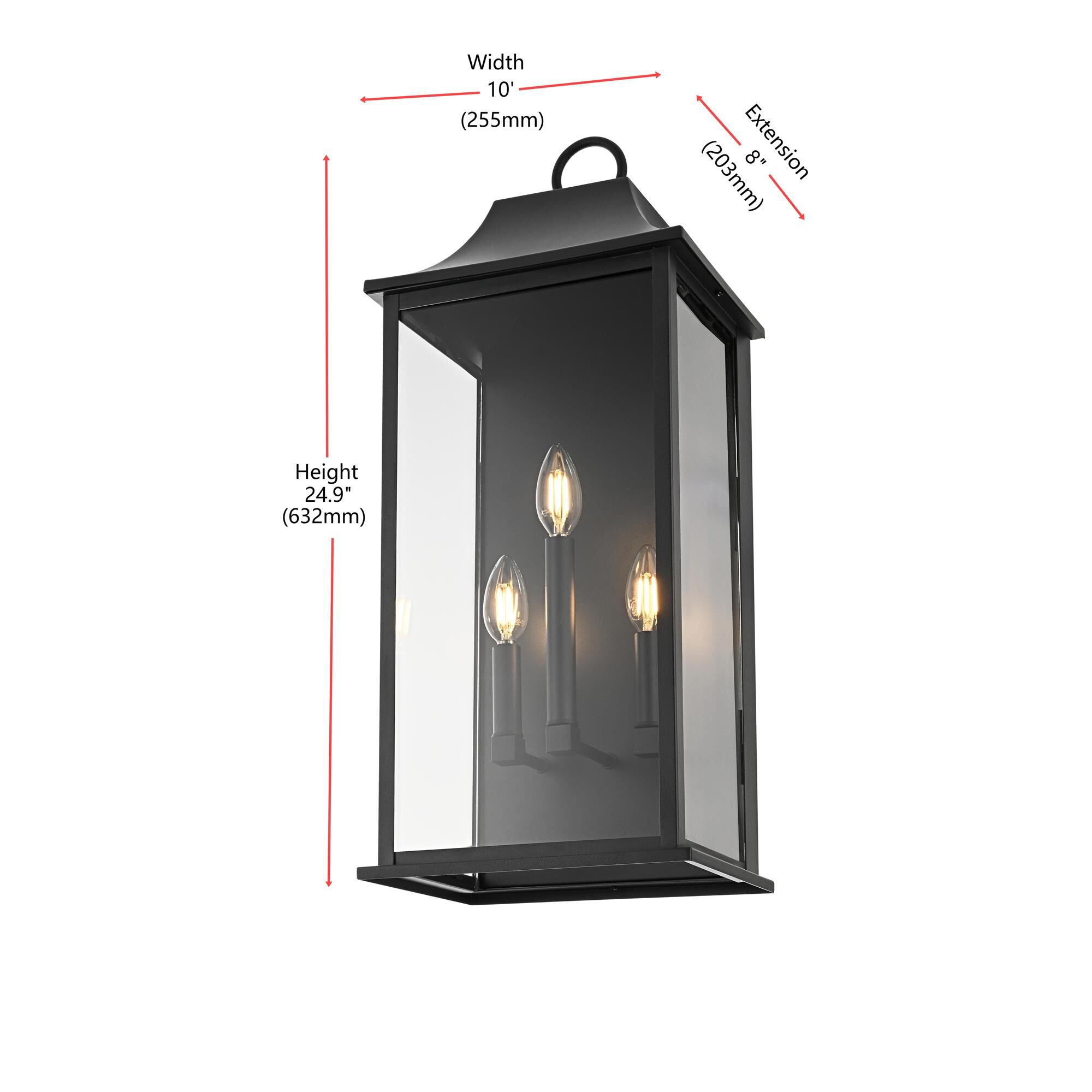 Shepard 10 Inch Outdoor Wall Light by Elegant Lighting