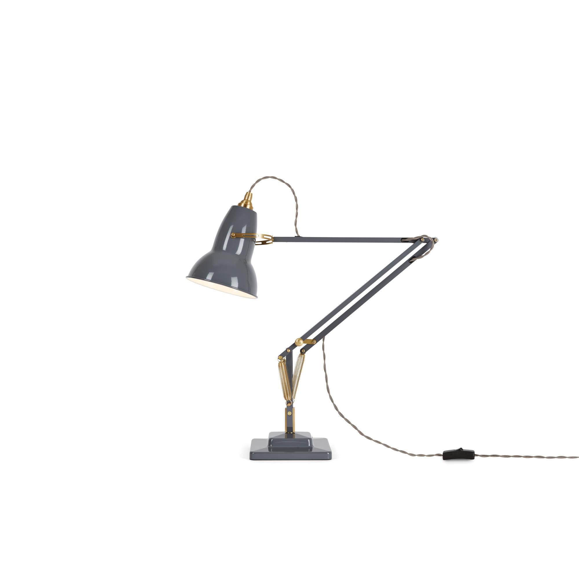 Shown in Elephant Grey finish and Aluminum shade