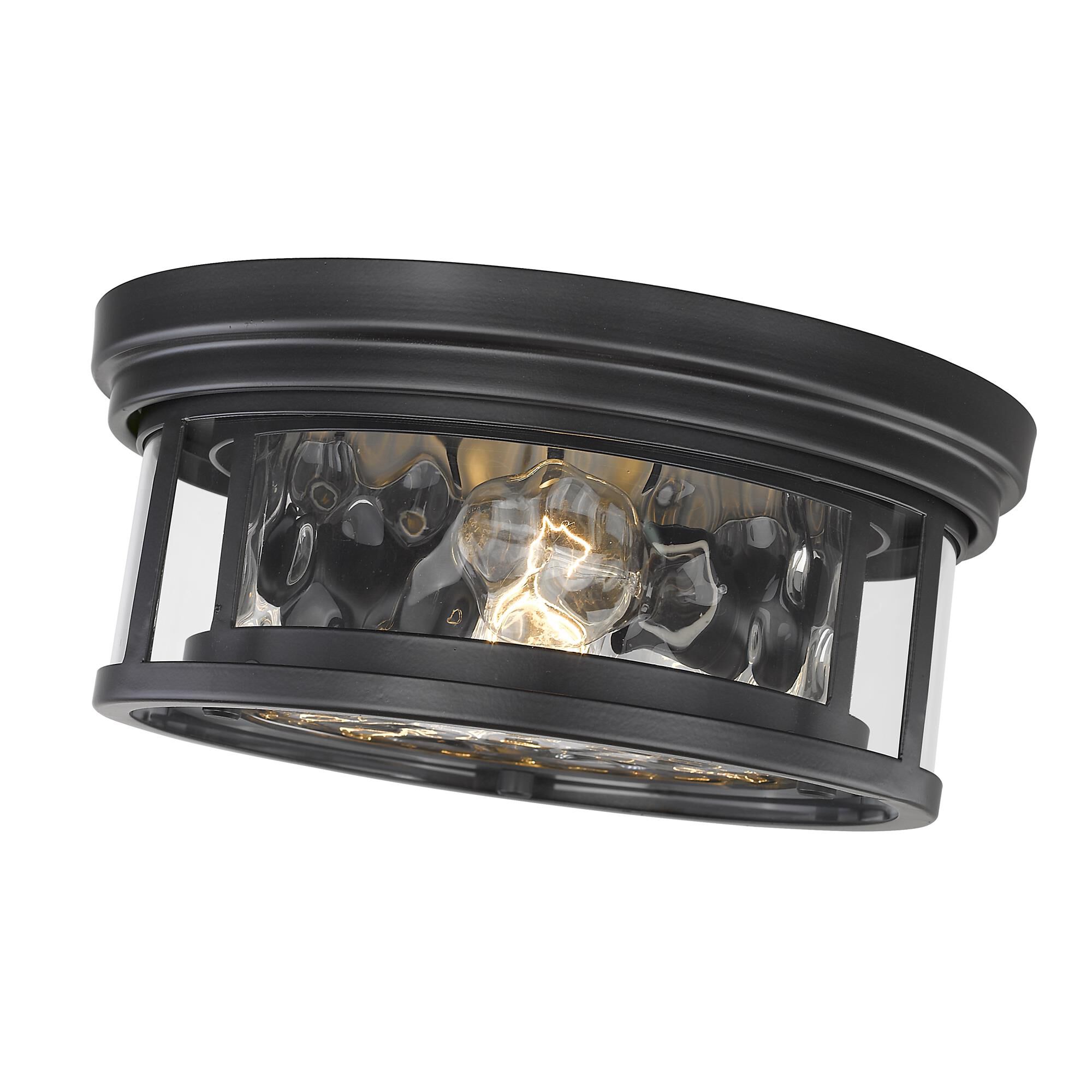 Shown in Matte Black finish and Glass shade