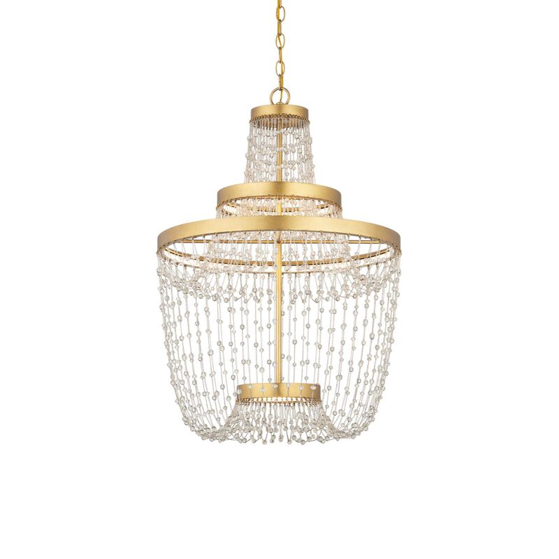 Mademoiselle 22 Inch Mini Chandelier by Currey and Company