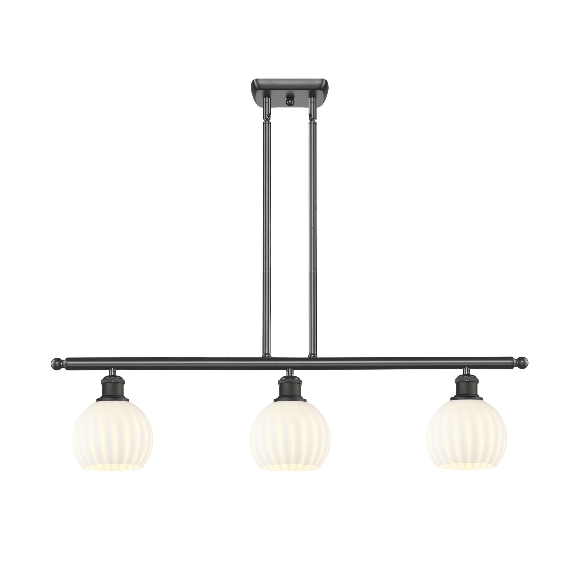 Bruno Marashlian White Venetian 36 Inch Linear Suspension Light by Innovations Lighting