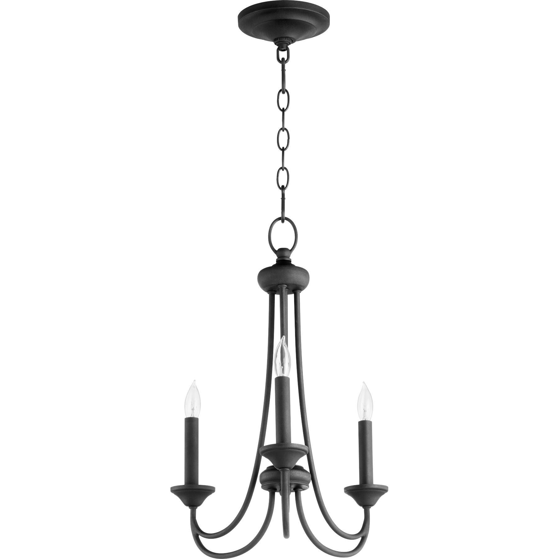 Brooks 16 Inch 3 Light Mini Chandelier by Quorum International
