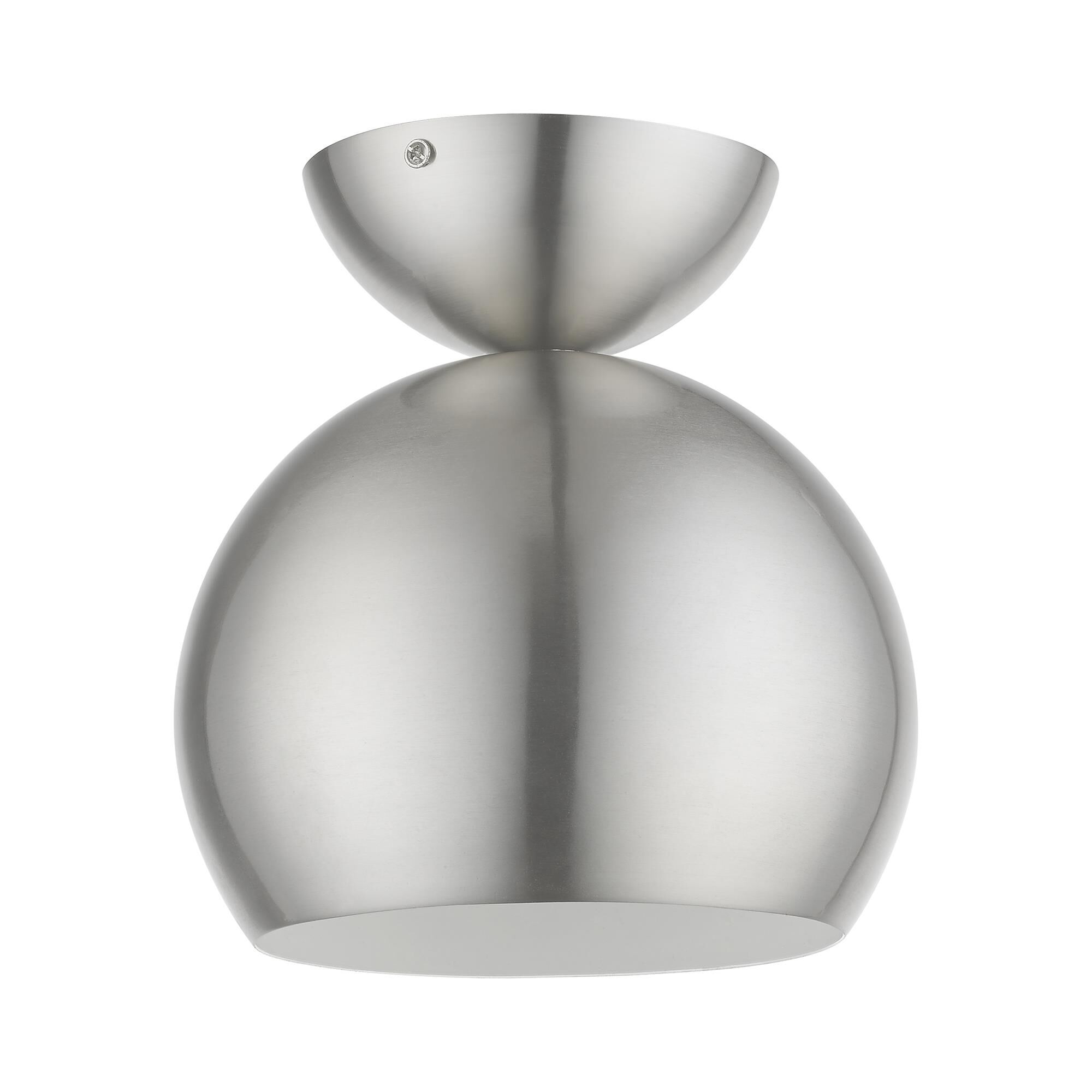 Stockton 8 Inch 1 Light Semi Flush Mount by Livex Lighting