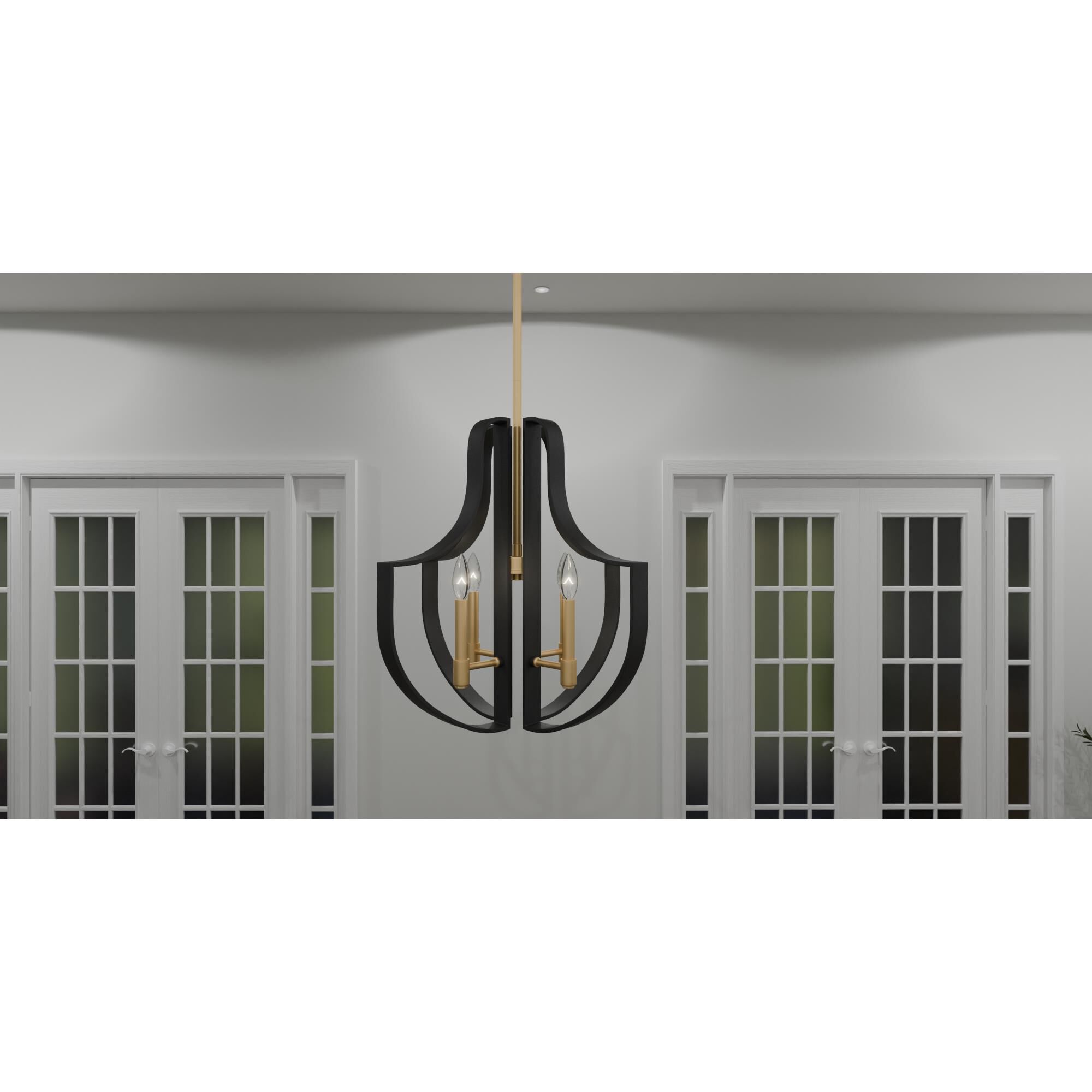 22 Inch 4 Light Large Pendant by Quoizel