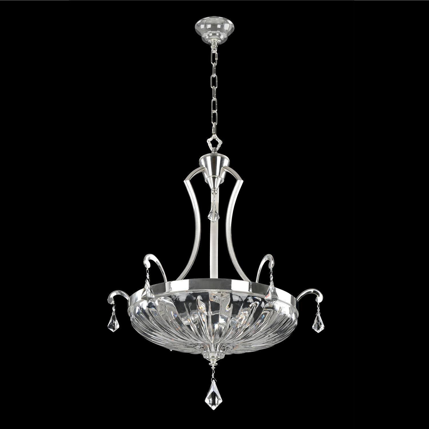 Shown in 2-Tone Silver finish and Firenze Clear crystal