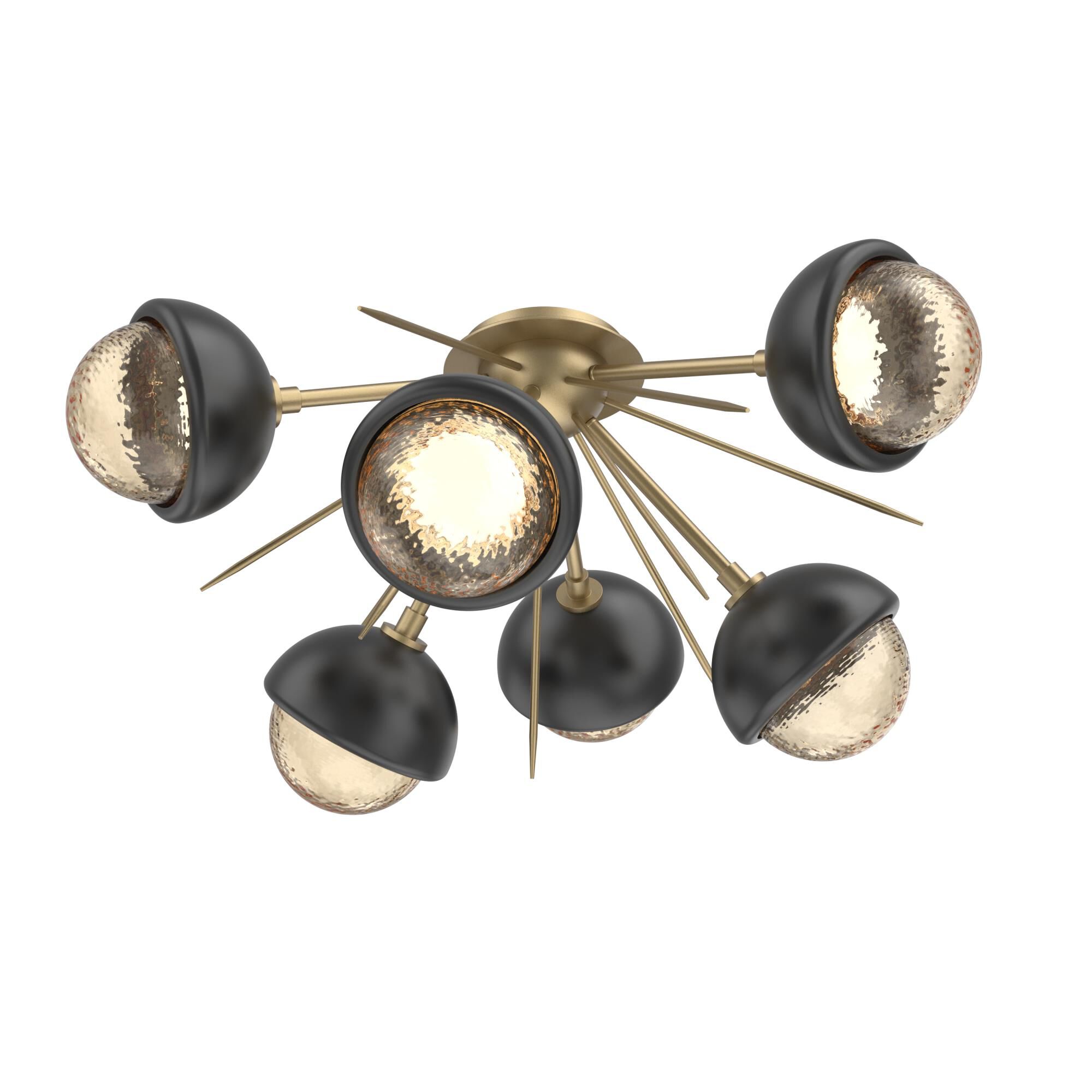 Levi Wilson Cabochon 28 Inch Semi Flush Mount by Hammerton Studio