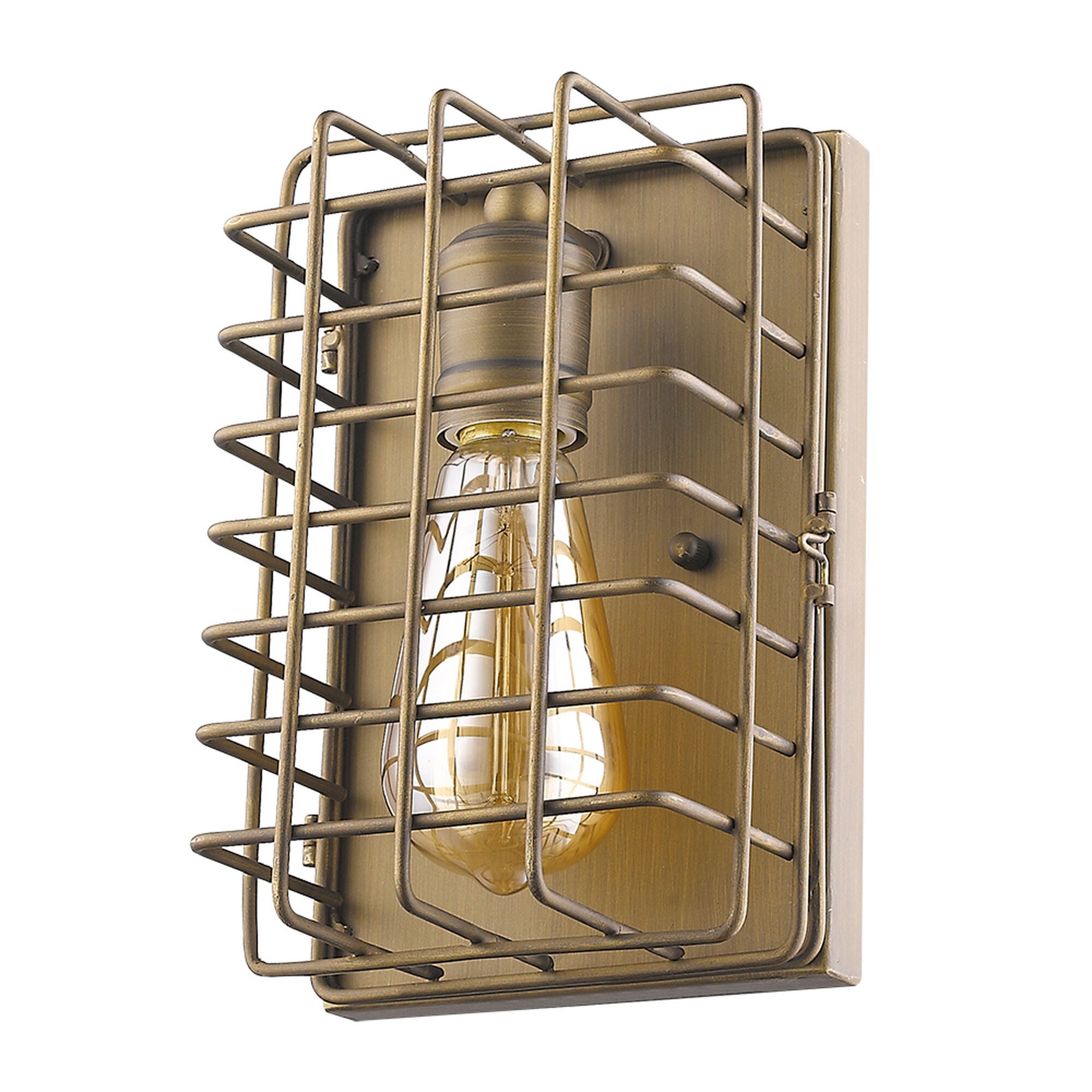 Shown in Raw Brass finish and -- glass and -- shade