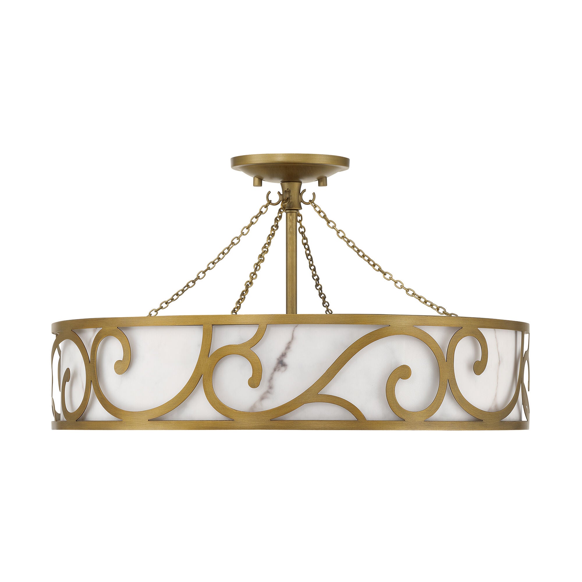 Halstead 20 Inch Semi Flush Mount,