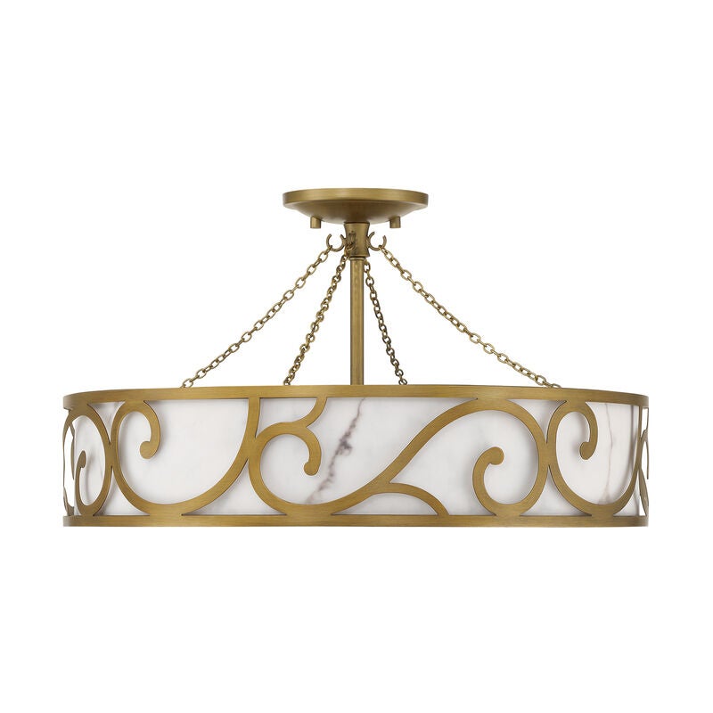 Halstead 20 Inch Semi Flush Mount by Savoy House