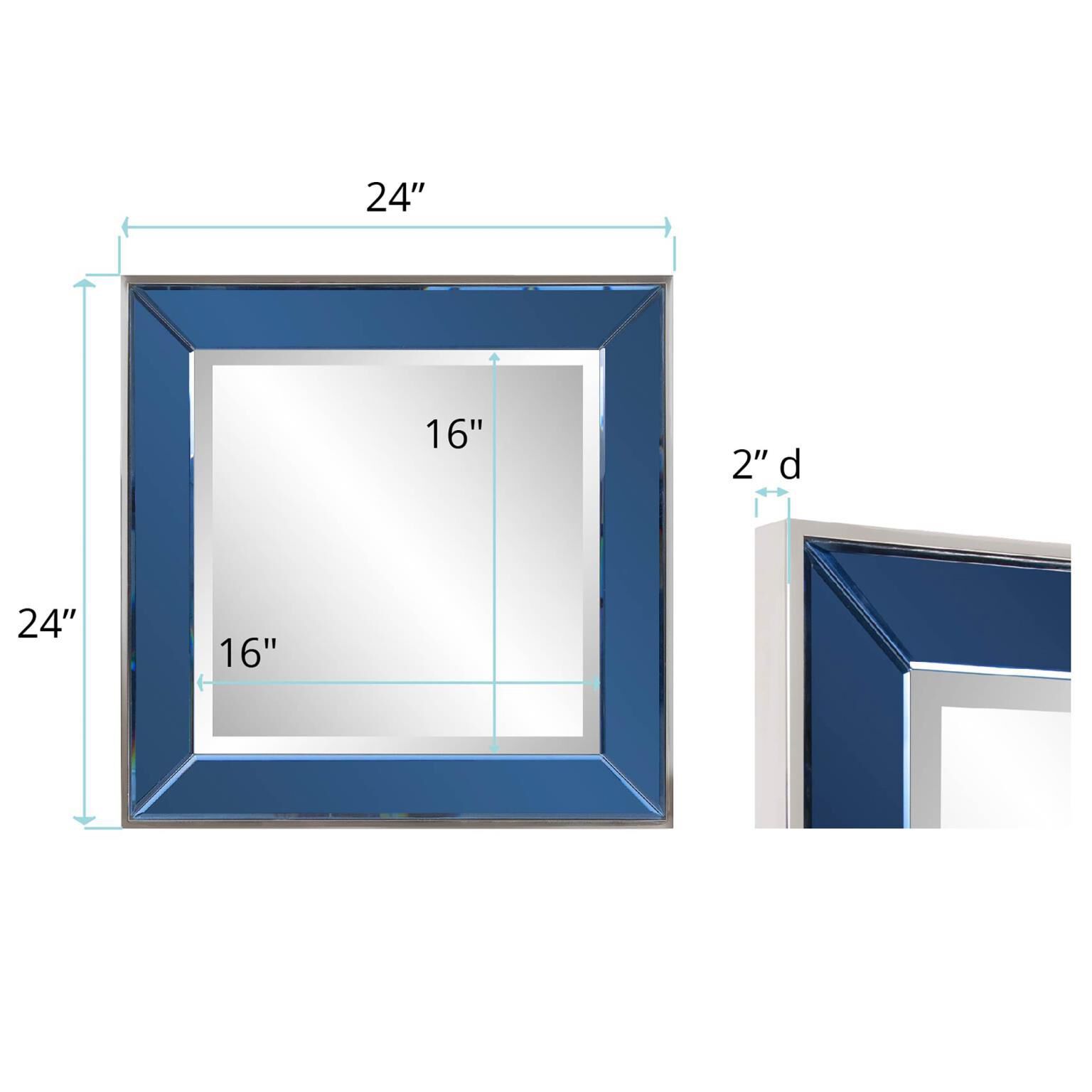 The Square Devon Decorative Mirror by Howard Elliott Collection