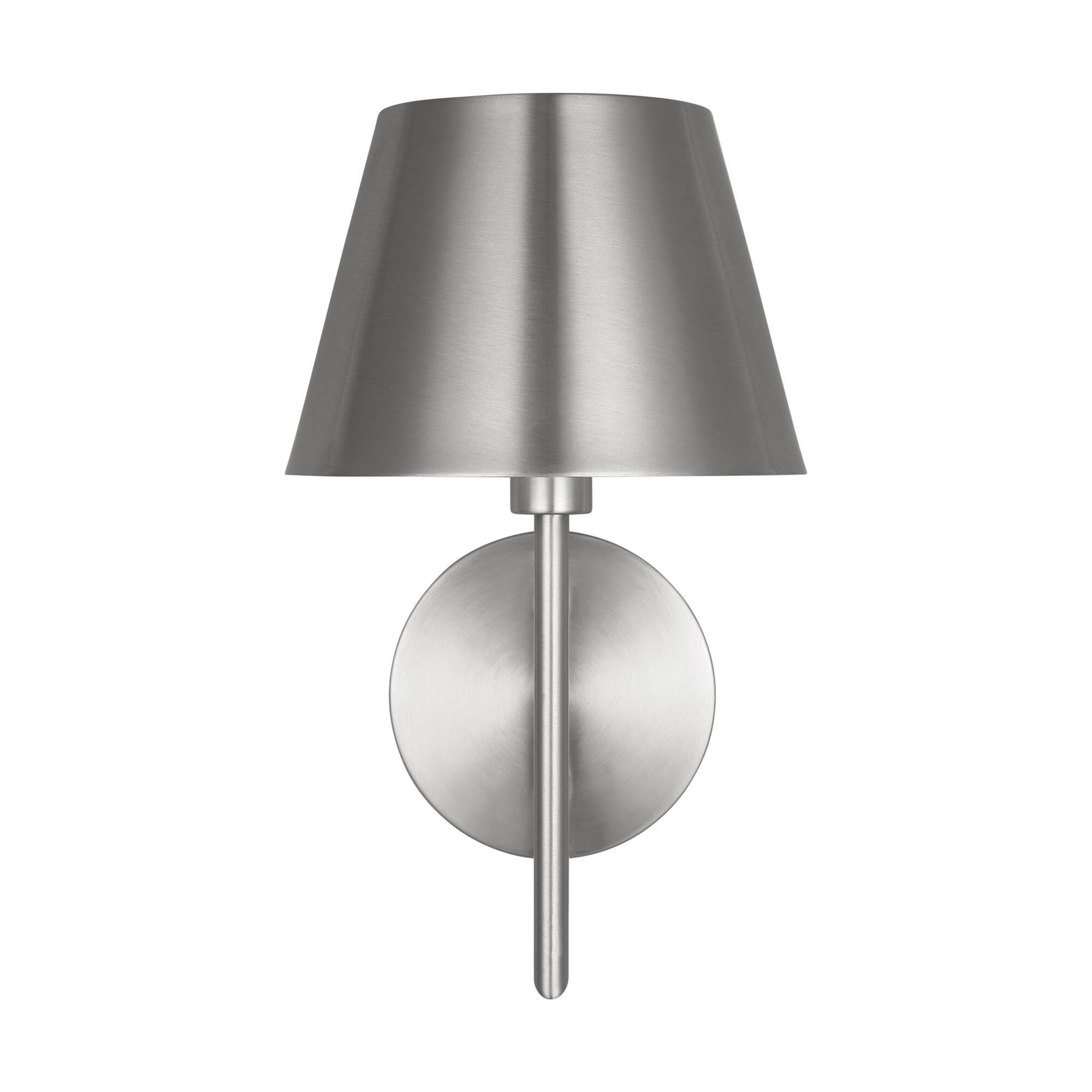 Shown in Brushed Nickel finish and Brushed Nickel shade