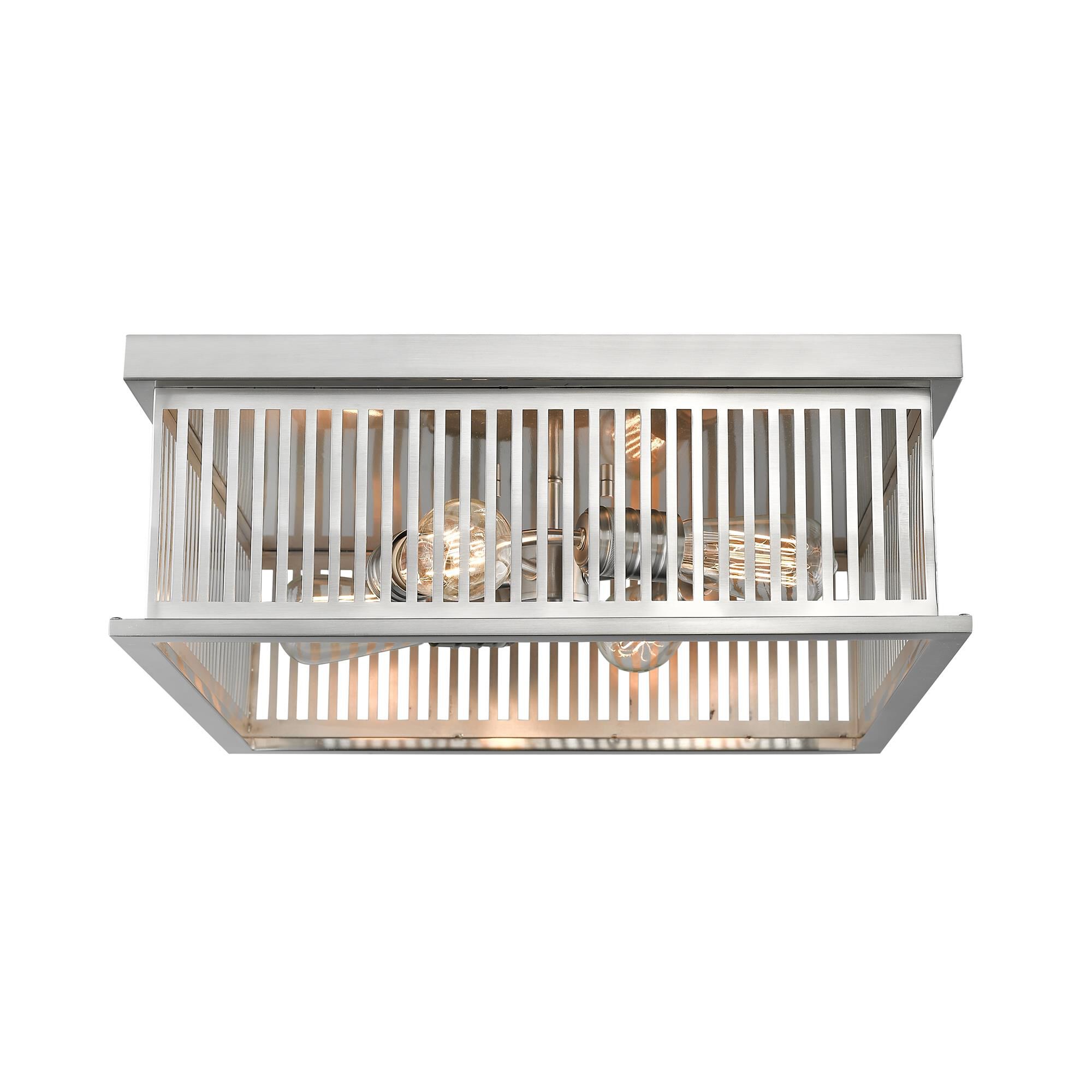Shown in Brushed Nickel finish and Steel glass and Steel shade