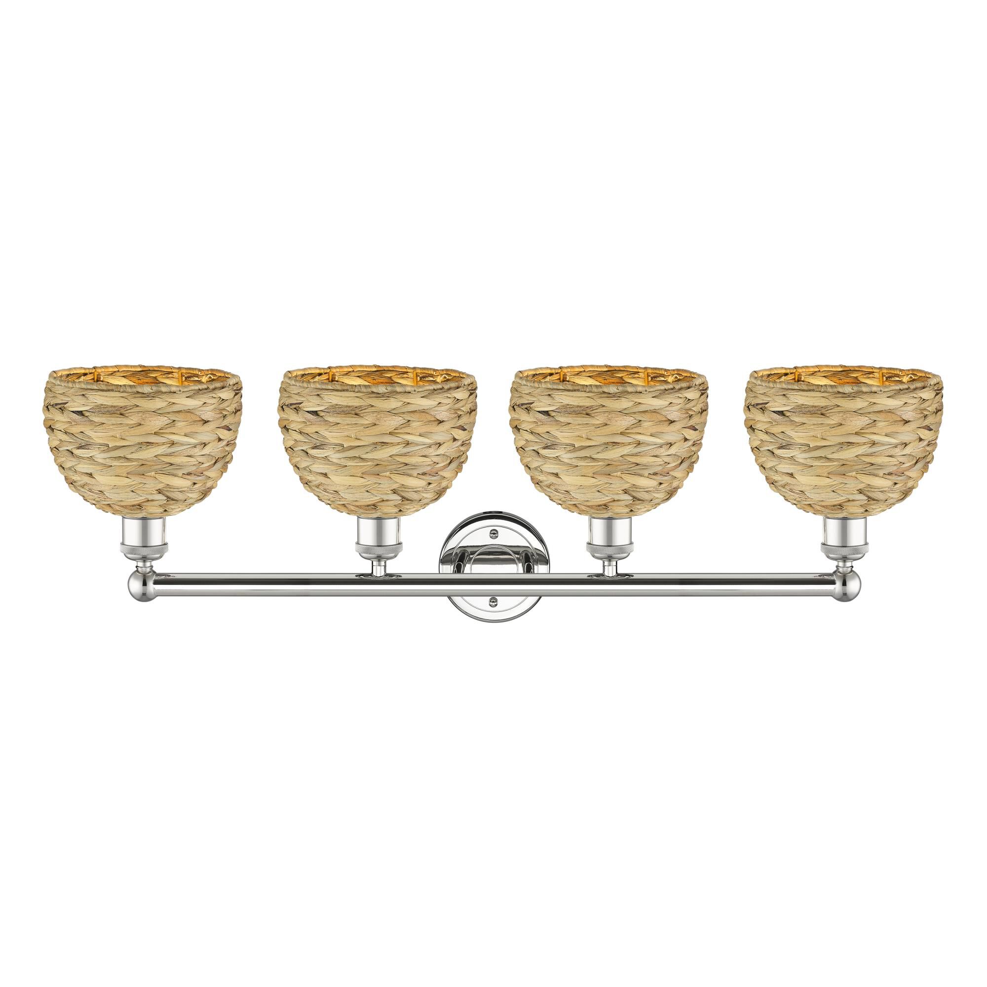 Bruno Marashlian Woven Rattan 35 Inch Bath Vanity Light by Innovations Lighting
