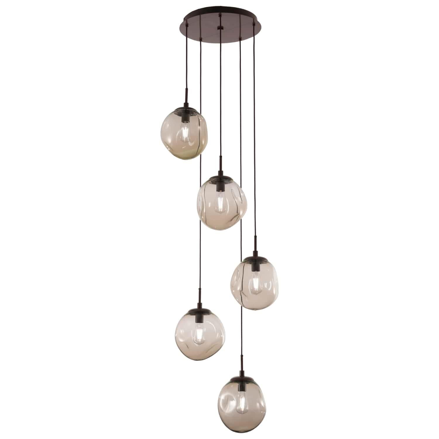 Levi Wilson Nebula 24 Inch 5 Light Multi Light Pendant by Hammerton Studio