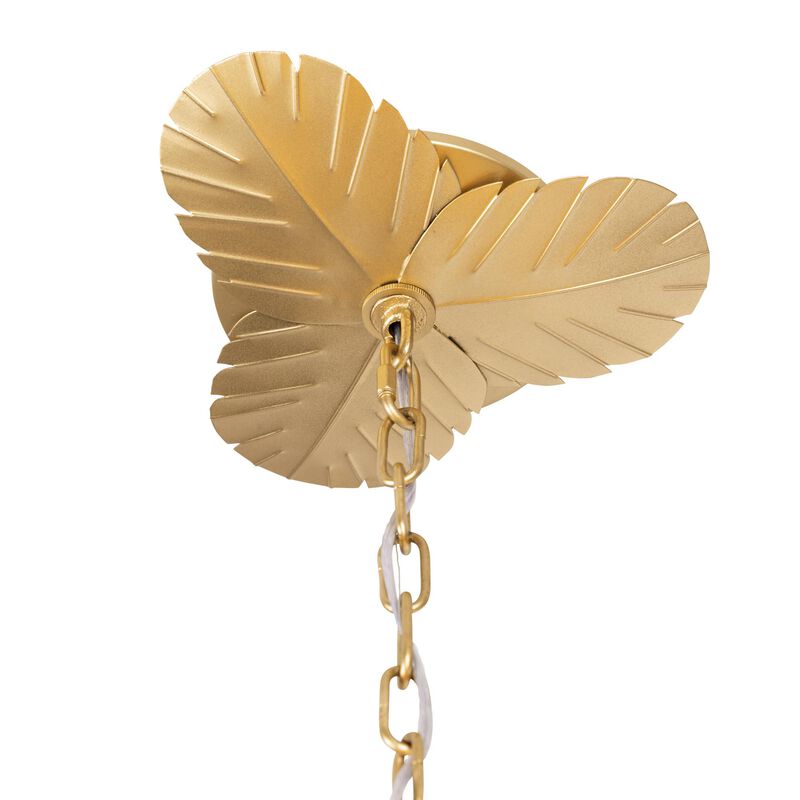Ron Henderson Banana Leaf Chandelier by Varaluz