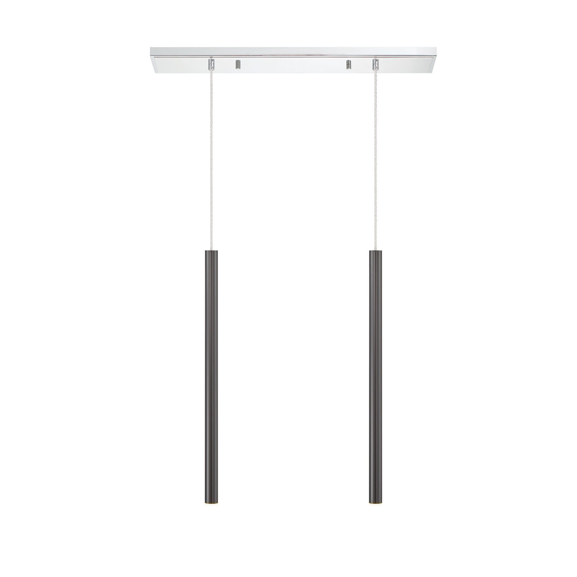 Shown in Chrome finish and Steel glass and Steel shade