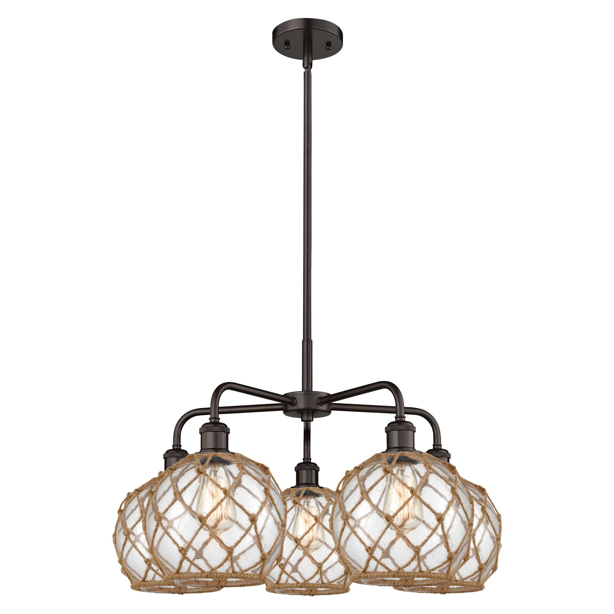 Bruno Marashlian Farmhouse Rope 27 Inch Chandelier by Innovations Lighting