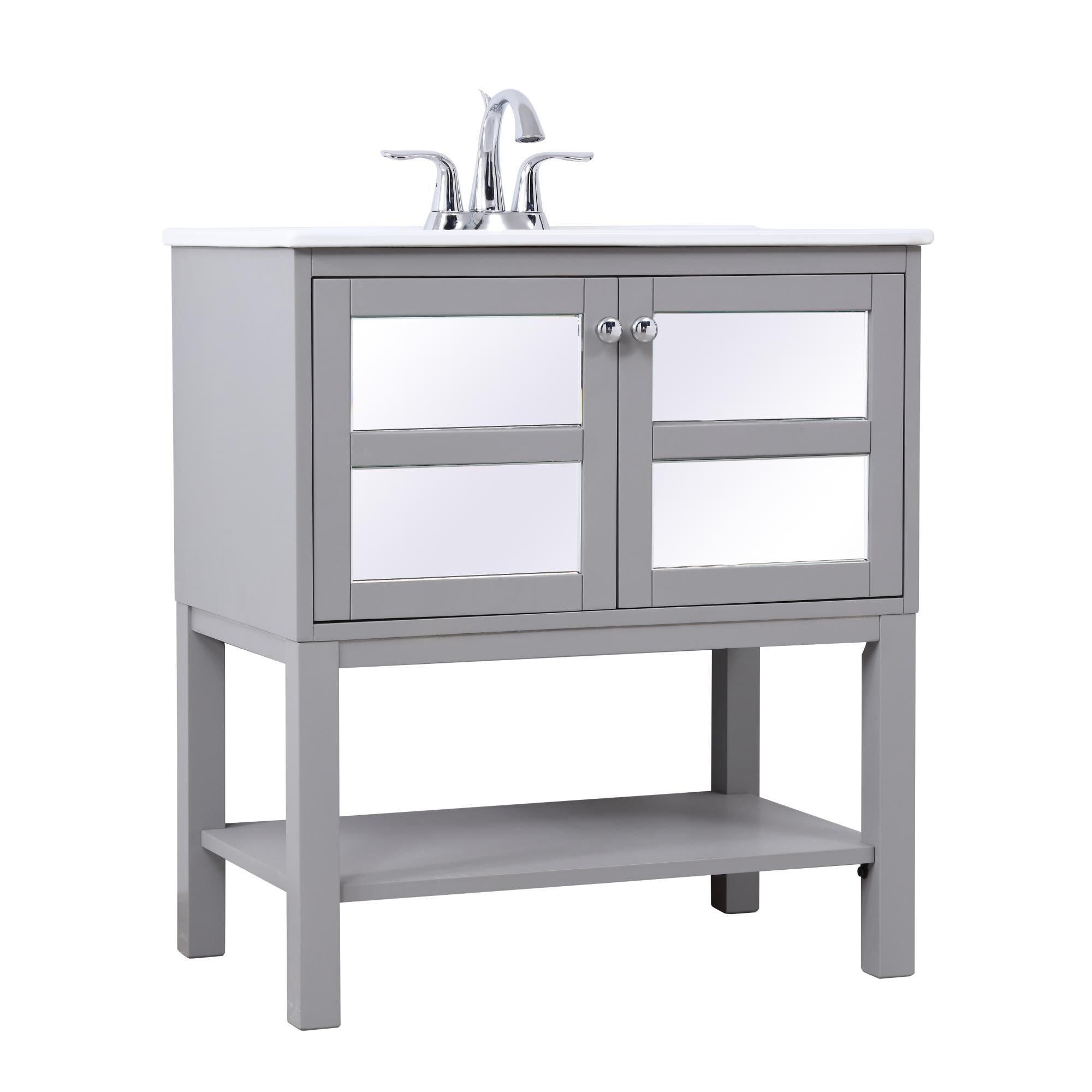 Shown in Grey finish