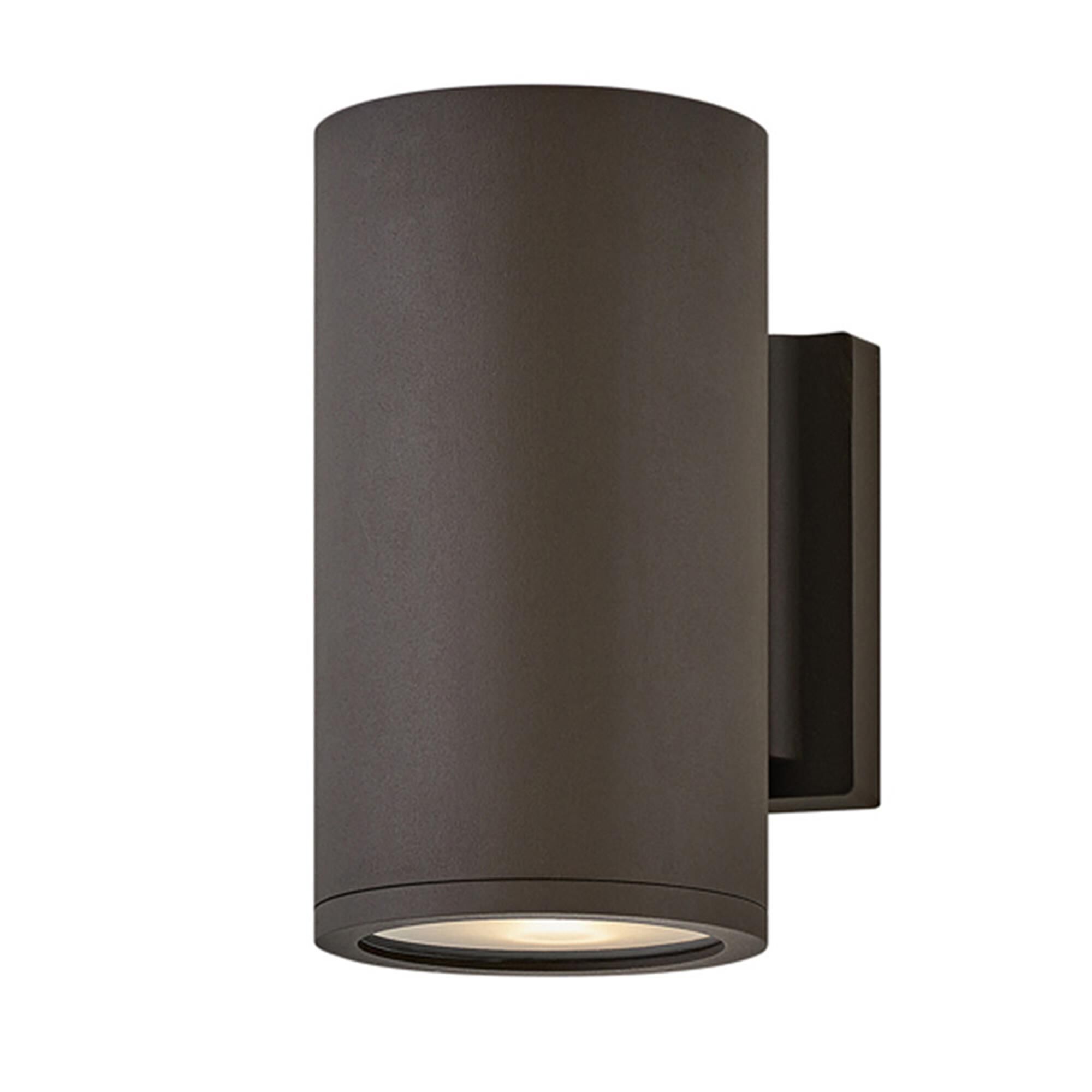 Shown in Architectural Bronze finish and Etched glass