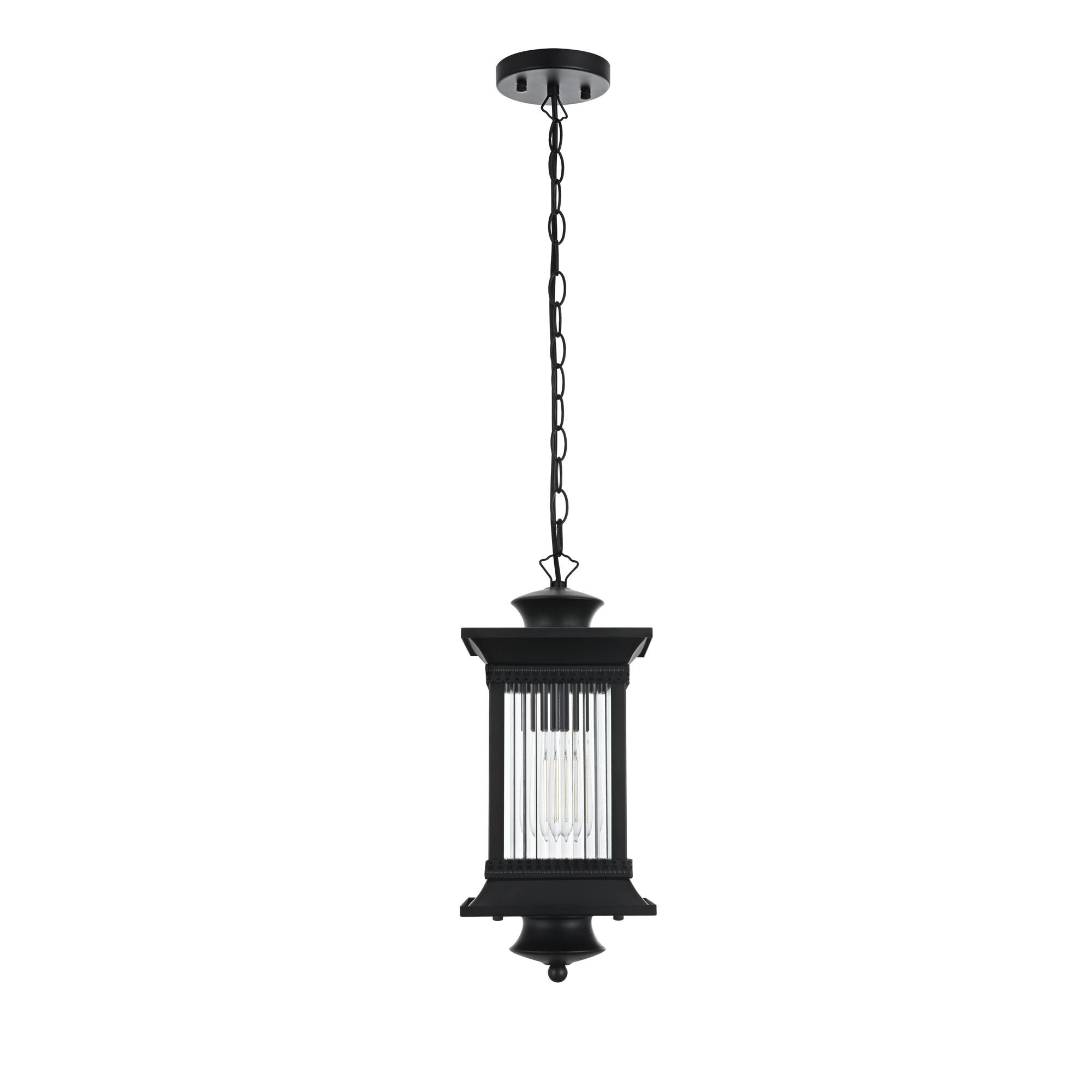 Collins 8 Inch Outdoor Hanging Lantern by Elegant Lighting