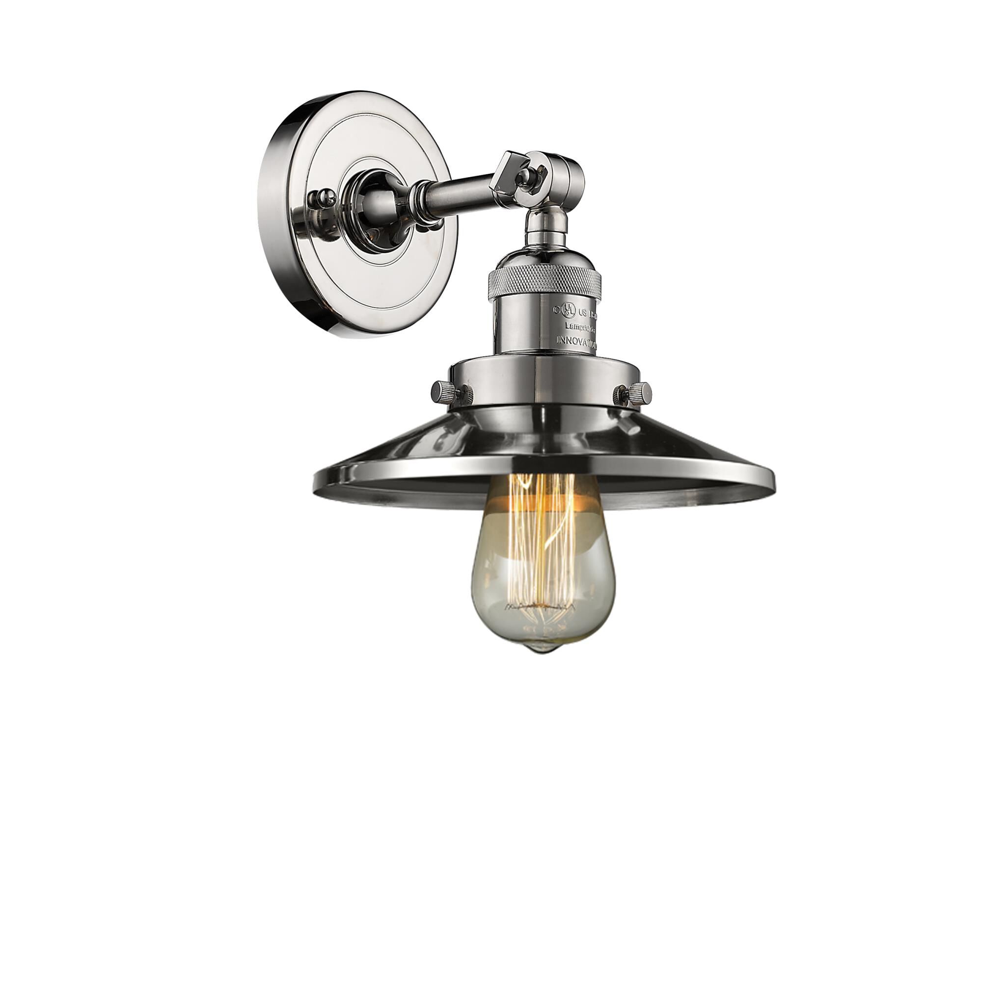 Shown in Polished Nickel finish and Polished Nickel shade