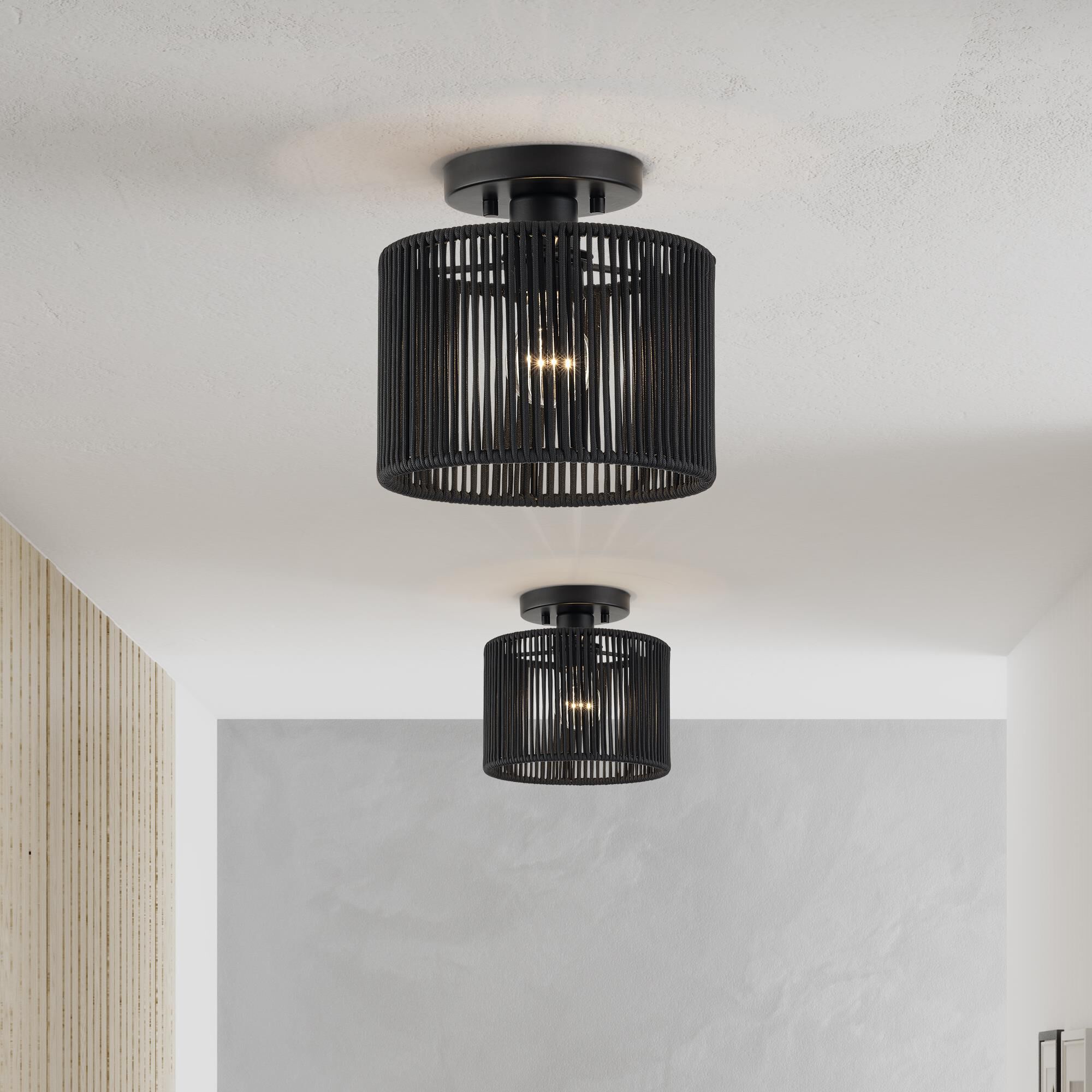 Acordia 9 Inch Semi Flush Mount by Livex Lighting