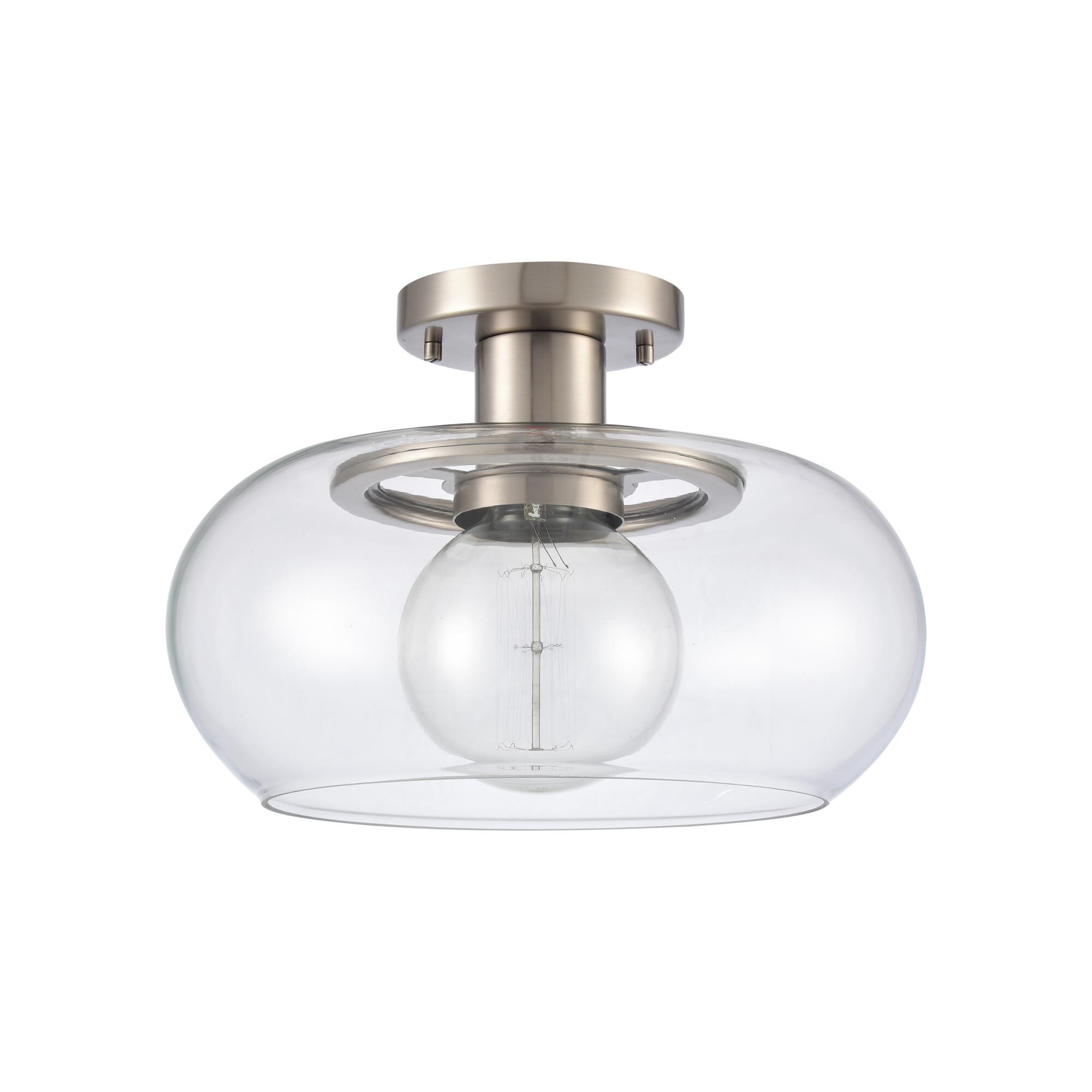 Clement 13 Inch 1 Light Semi Flush Mount by ELK Lighting