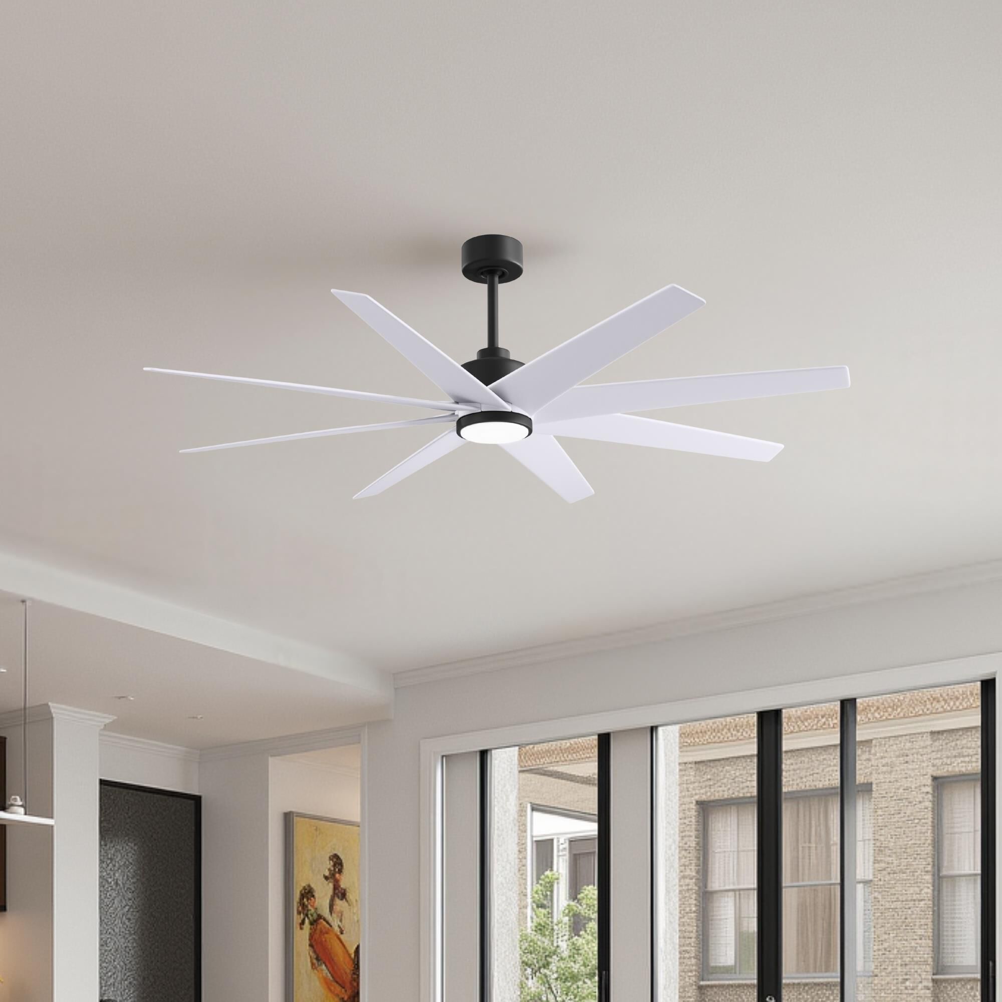 Ariella Outdoor Rated 64 Inch Ceiling Fan with Light Kit by Matthews Fan Company