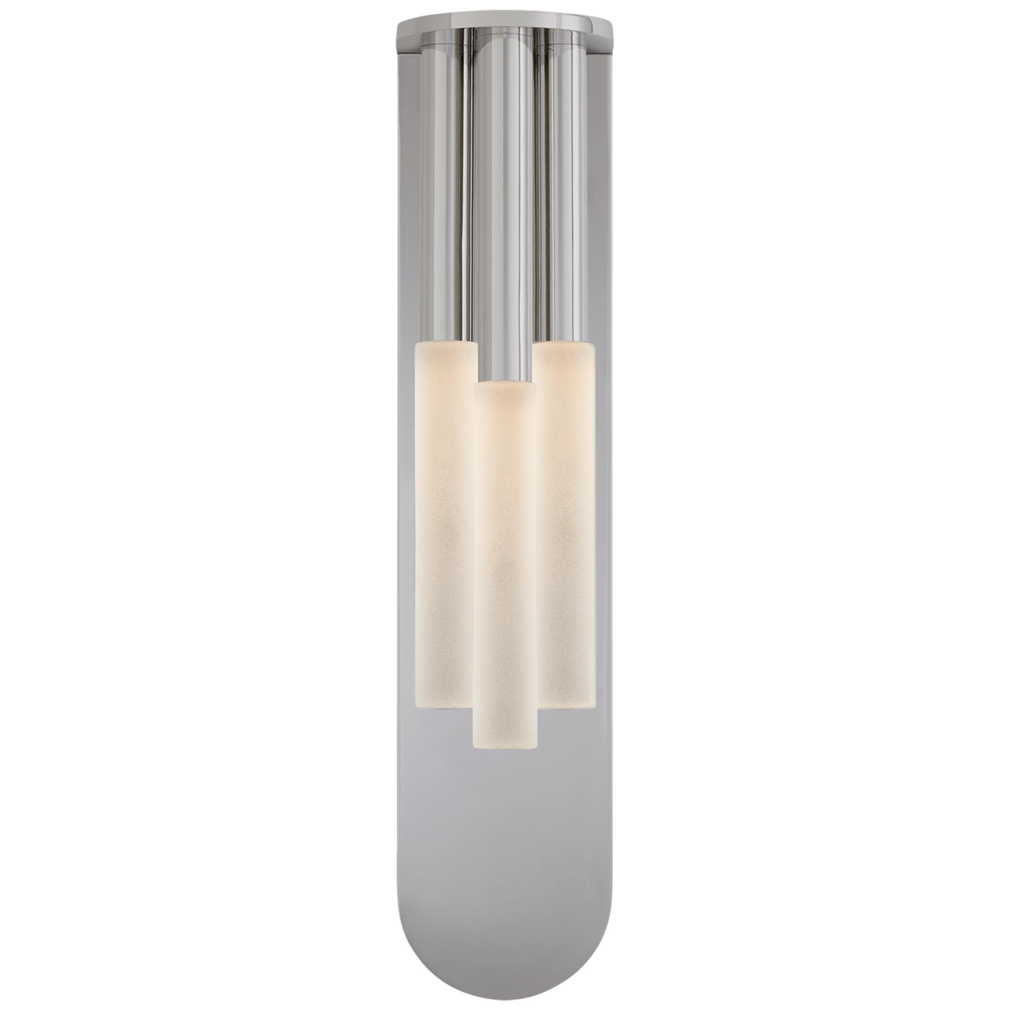 Shown in Polished Nickel finish and Etched Crystal glass and Etched Crystal shade