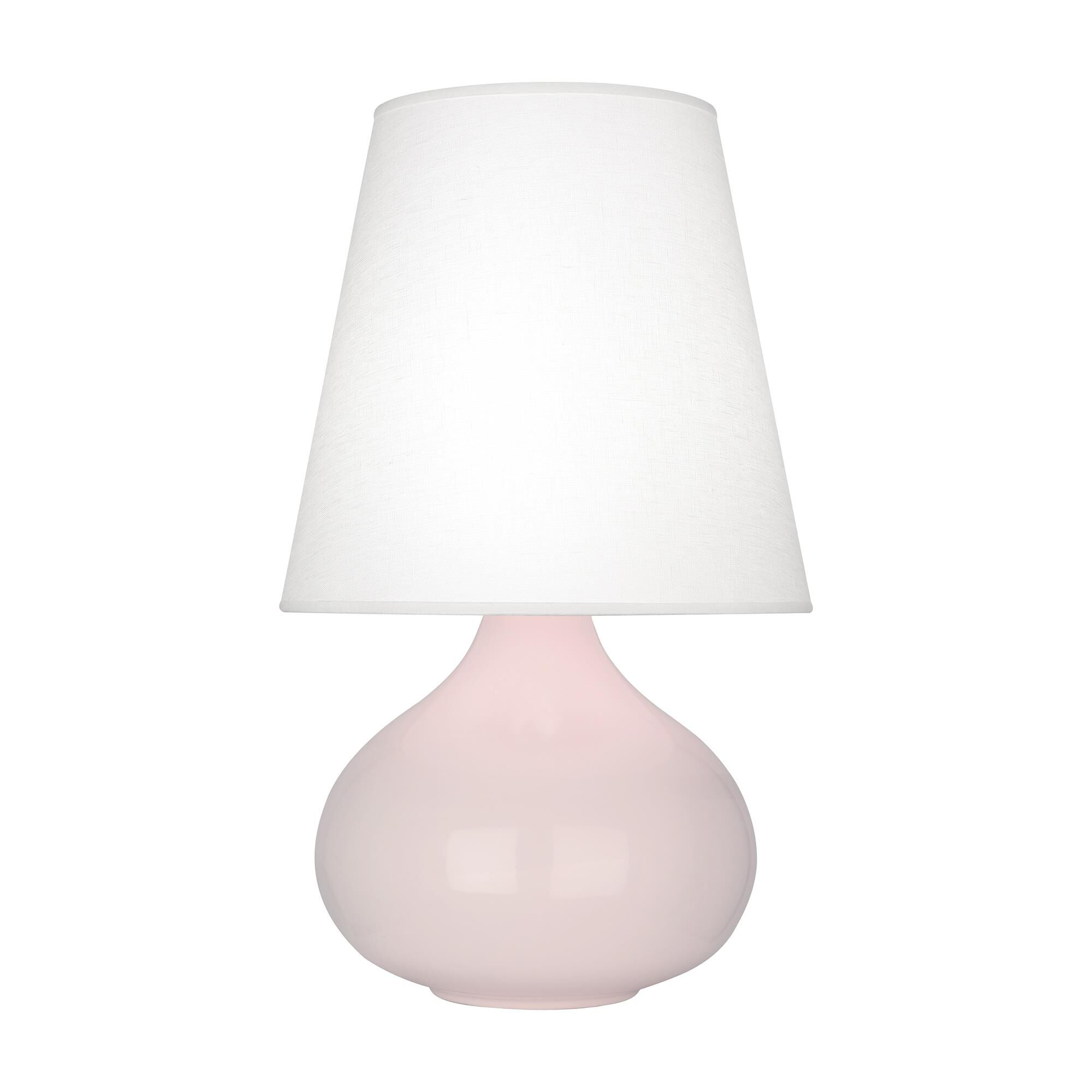 Shown in Rose Water Glazed finish and Oyster Linen shade