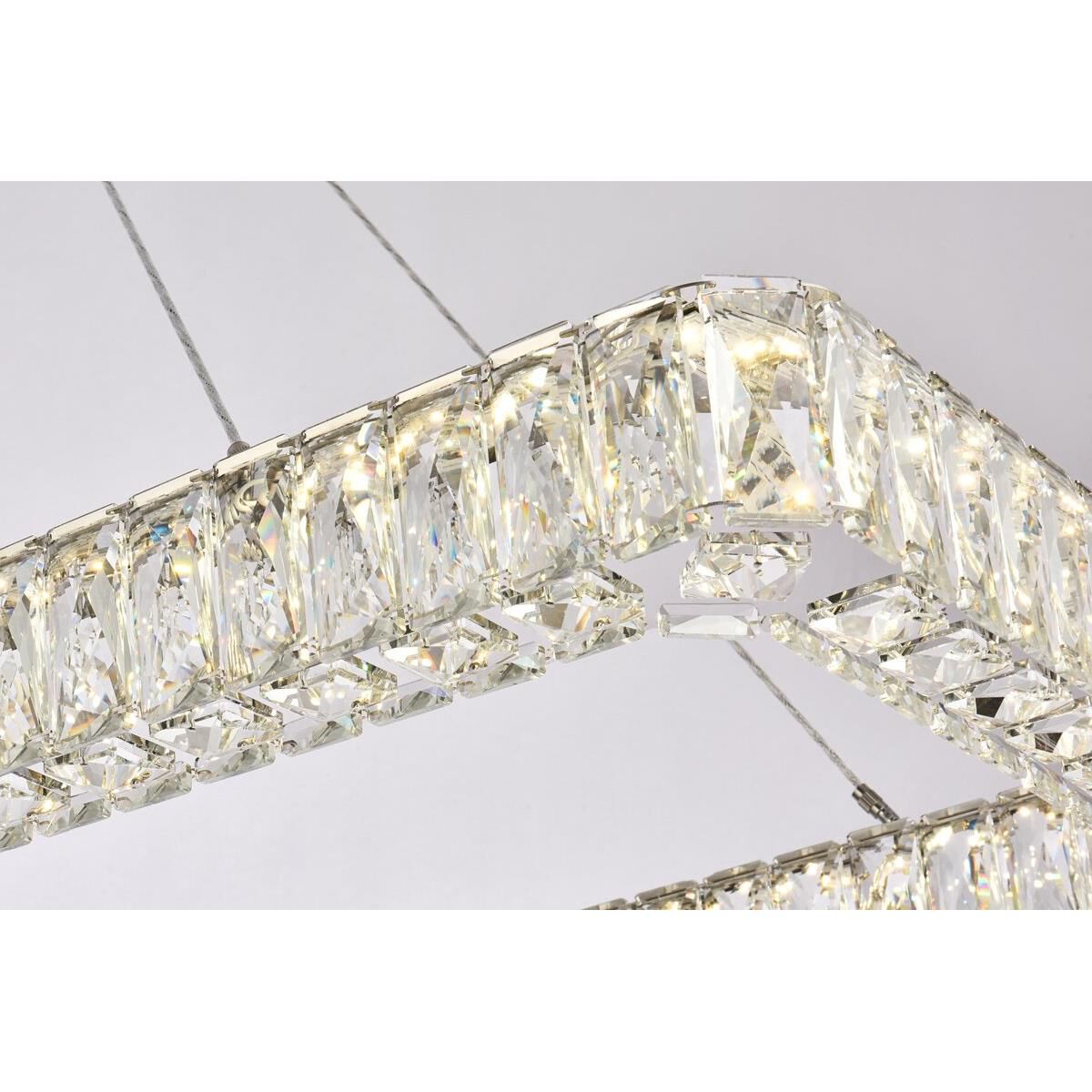 Elegant Lighting Monroe 50 Inch LED Linear Suspension Light