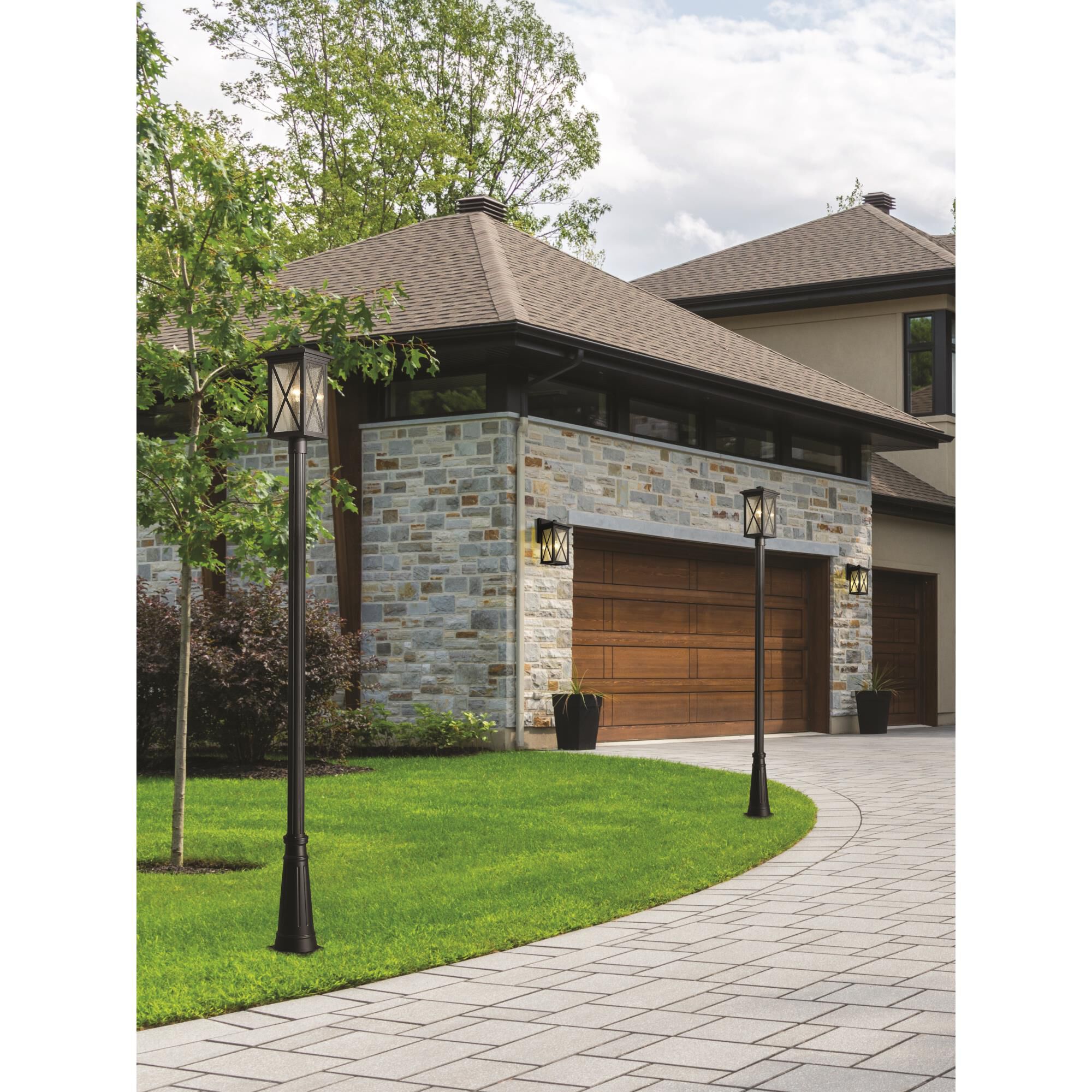 Z-Lite Brookside 113 Inch Tall Outdoor Post Lamp