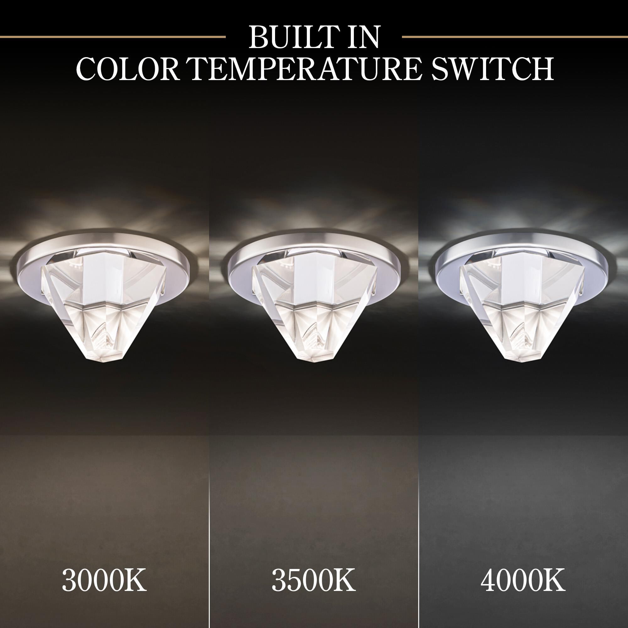 Shown in Polished Chrome finish and Clear Radiance Crystal glass