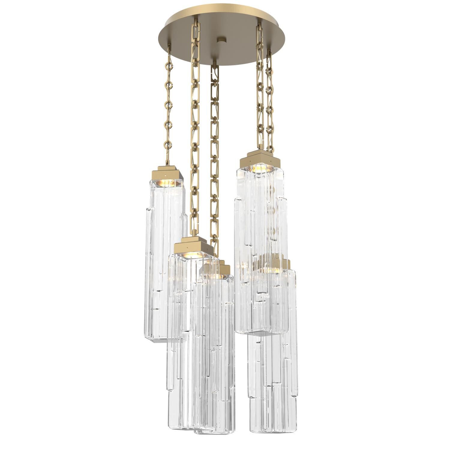 Levi Wilson Ledgestone 20 Inch Multi Light Pendant by Hammerton Studio