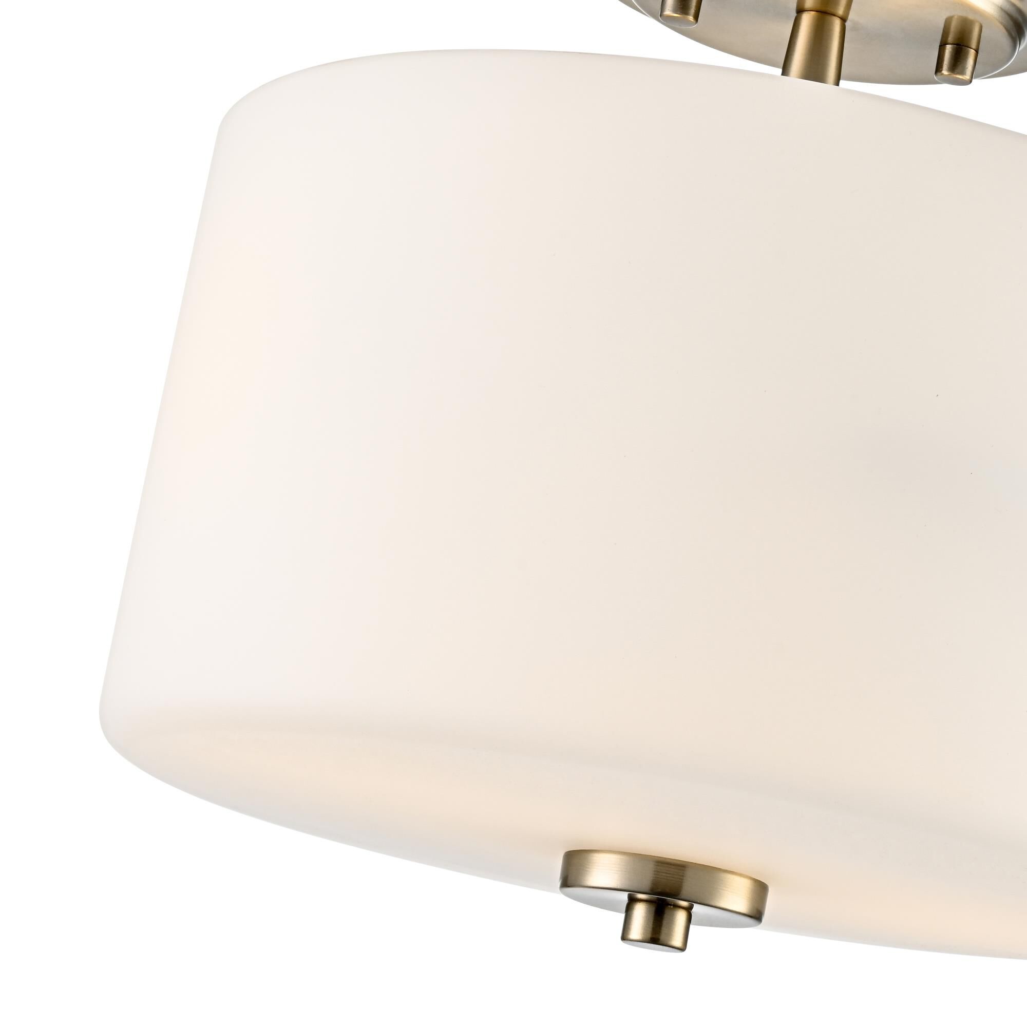 Shown in Modern Gold finish and Etched Opal glass