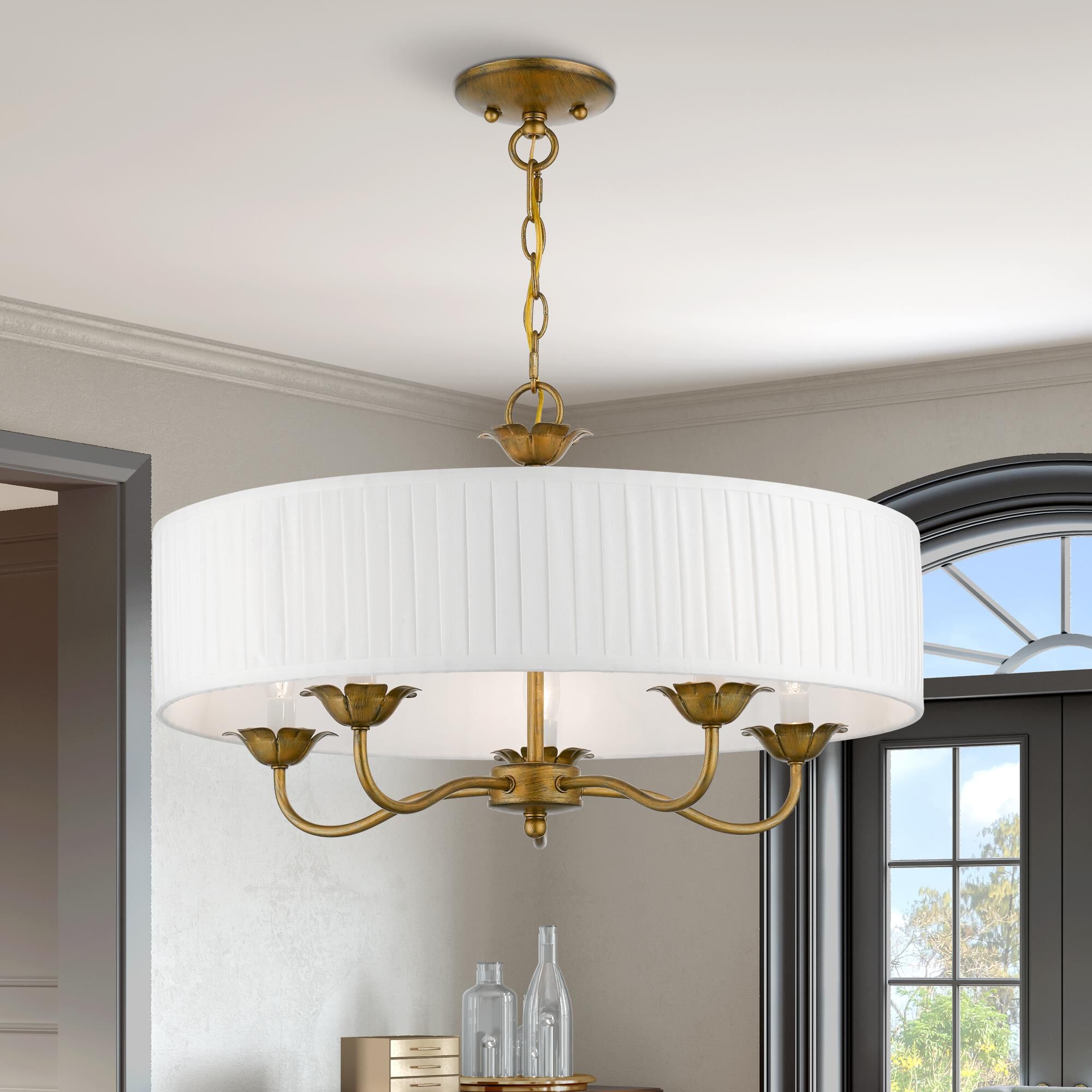 Edinburgh 5 Light Chandelier by Livex Lighting
