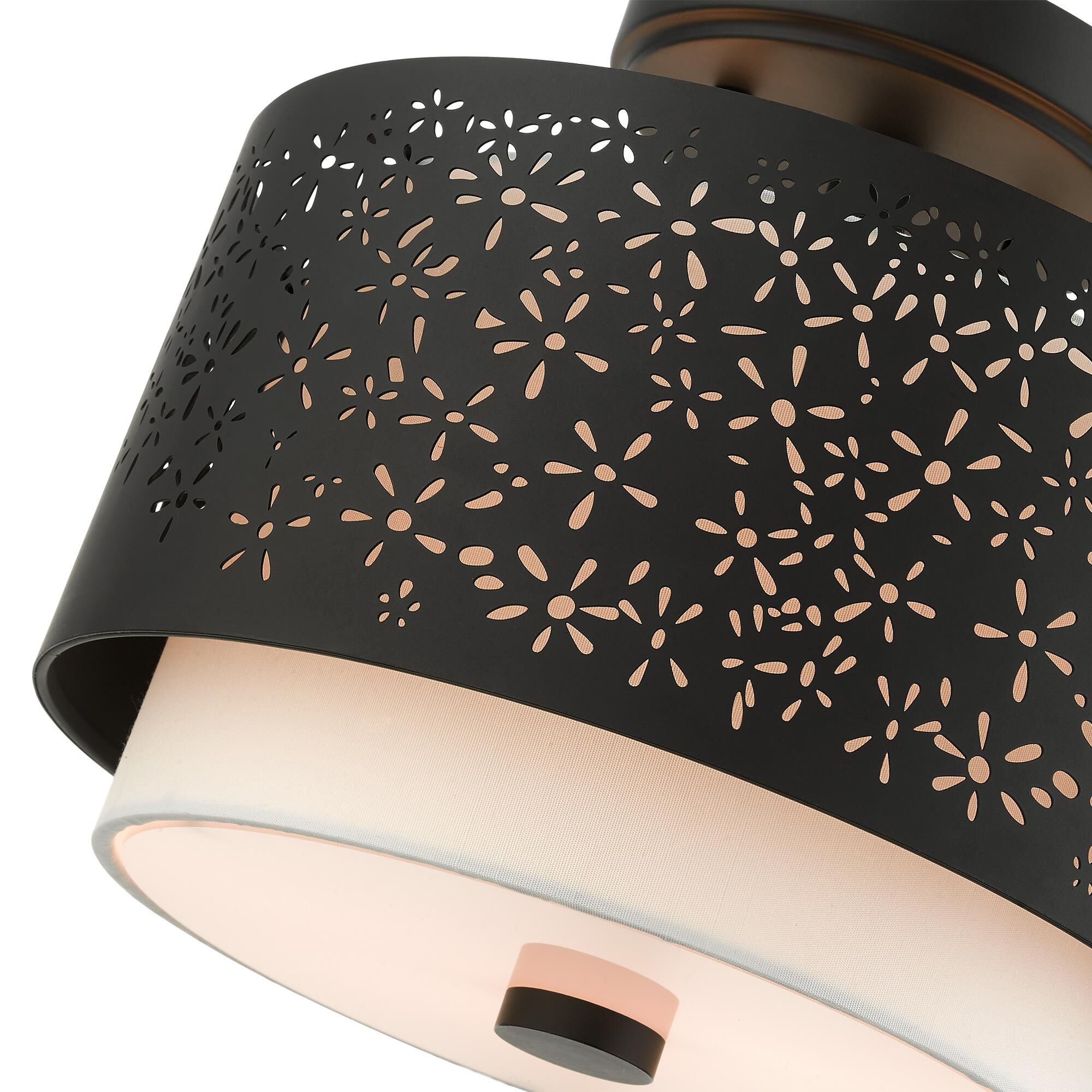 Noria 2 Light Semi Flush Mount by Livex Lighting