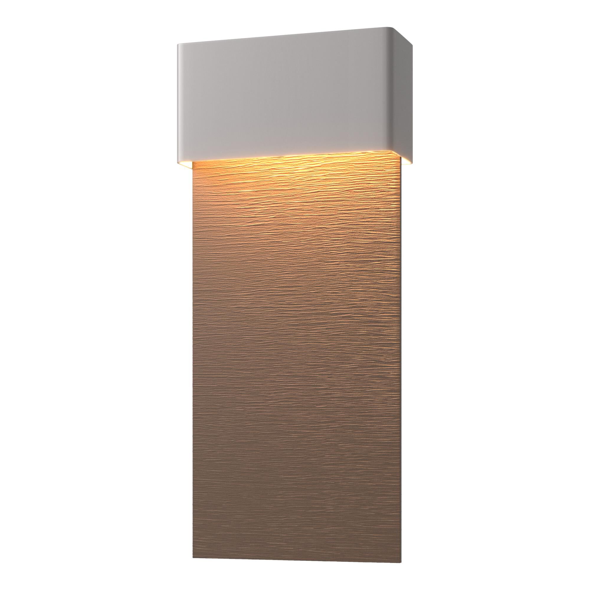 Shown in Coastal Burnished Steel finish and Coastal Bronze accent