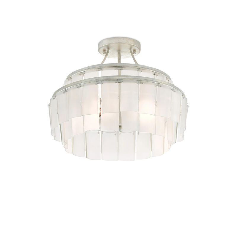 Vintner 15 Inch 3 Light Semi Flush Mount by Currey and Company