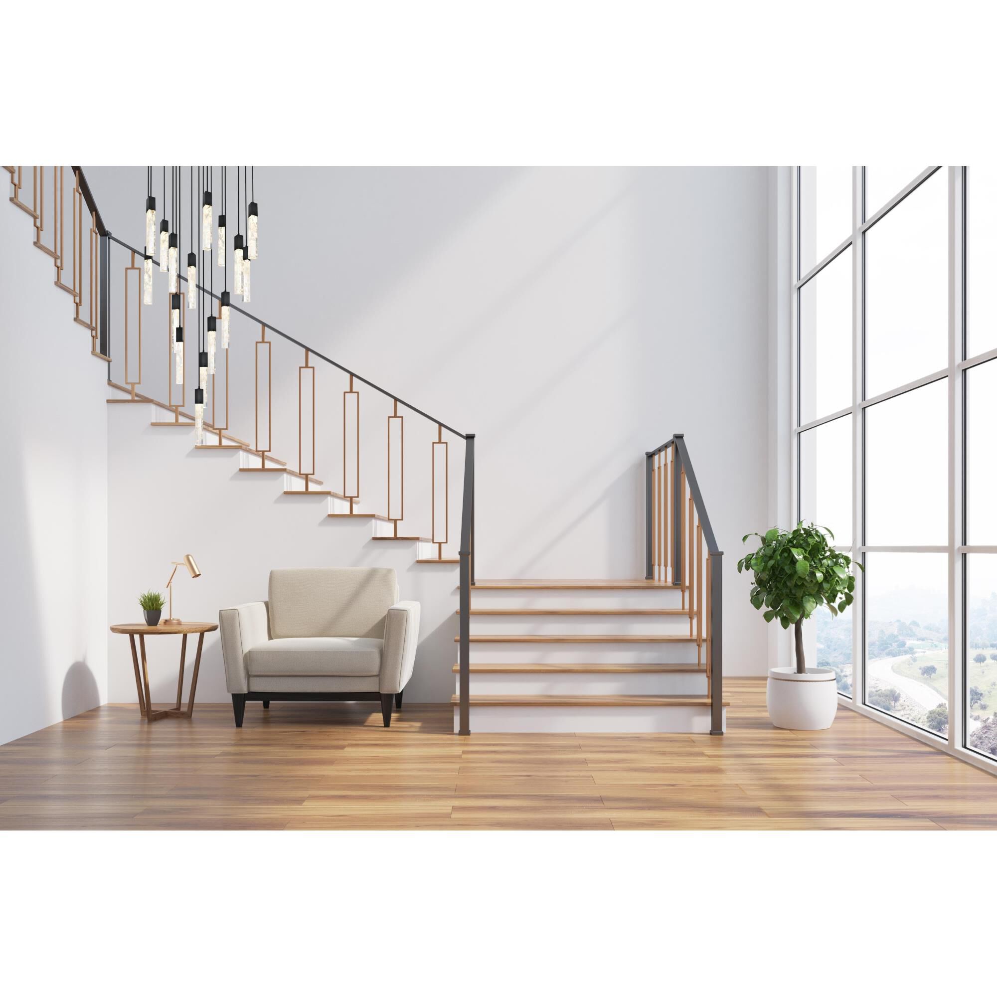 Shown in Black finish and Rc crystal and Clear glass