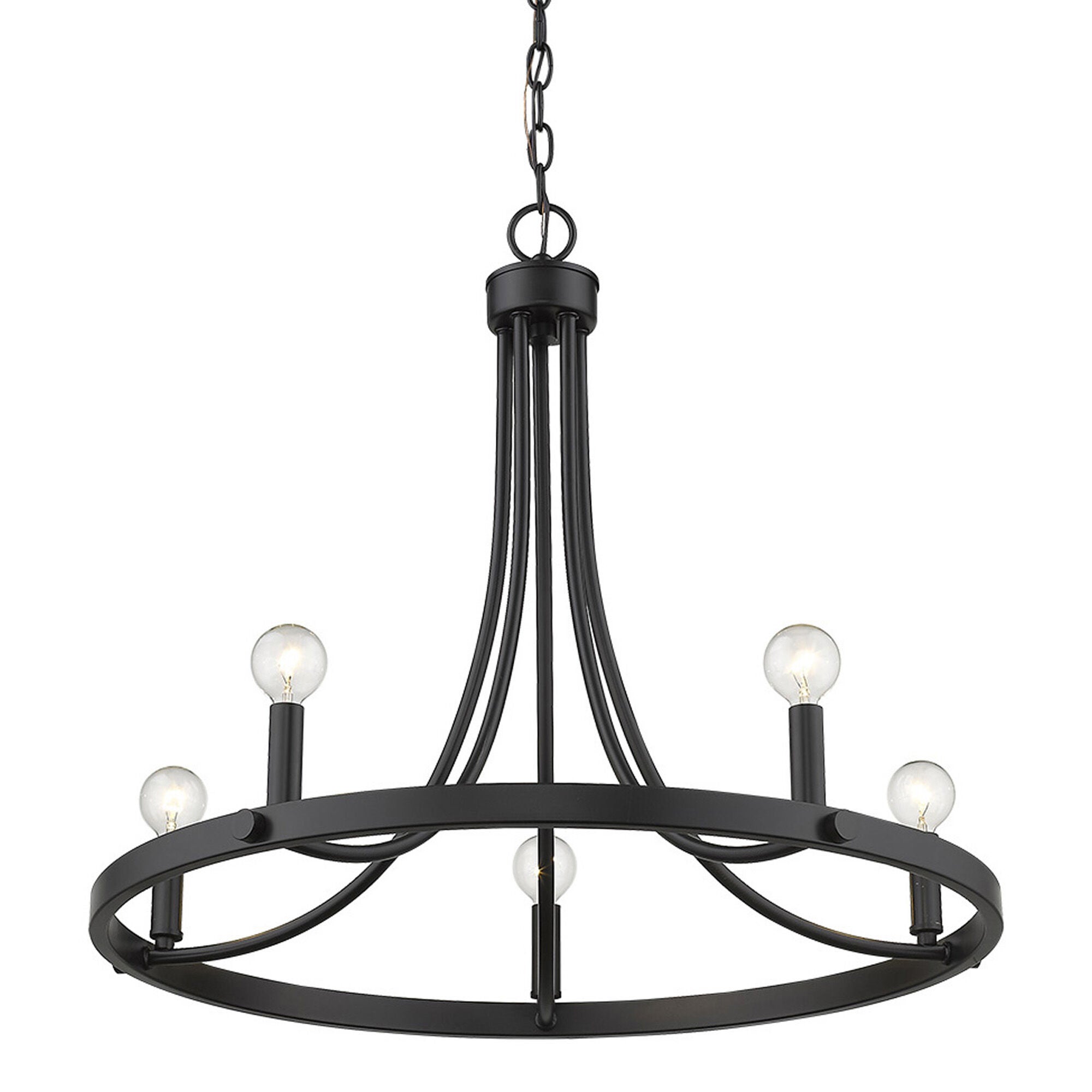 Shown in Matte Black finish and -- glass and -- shade