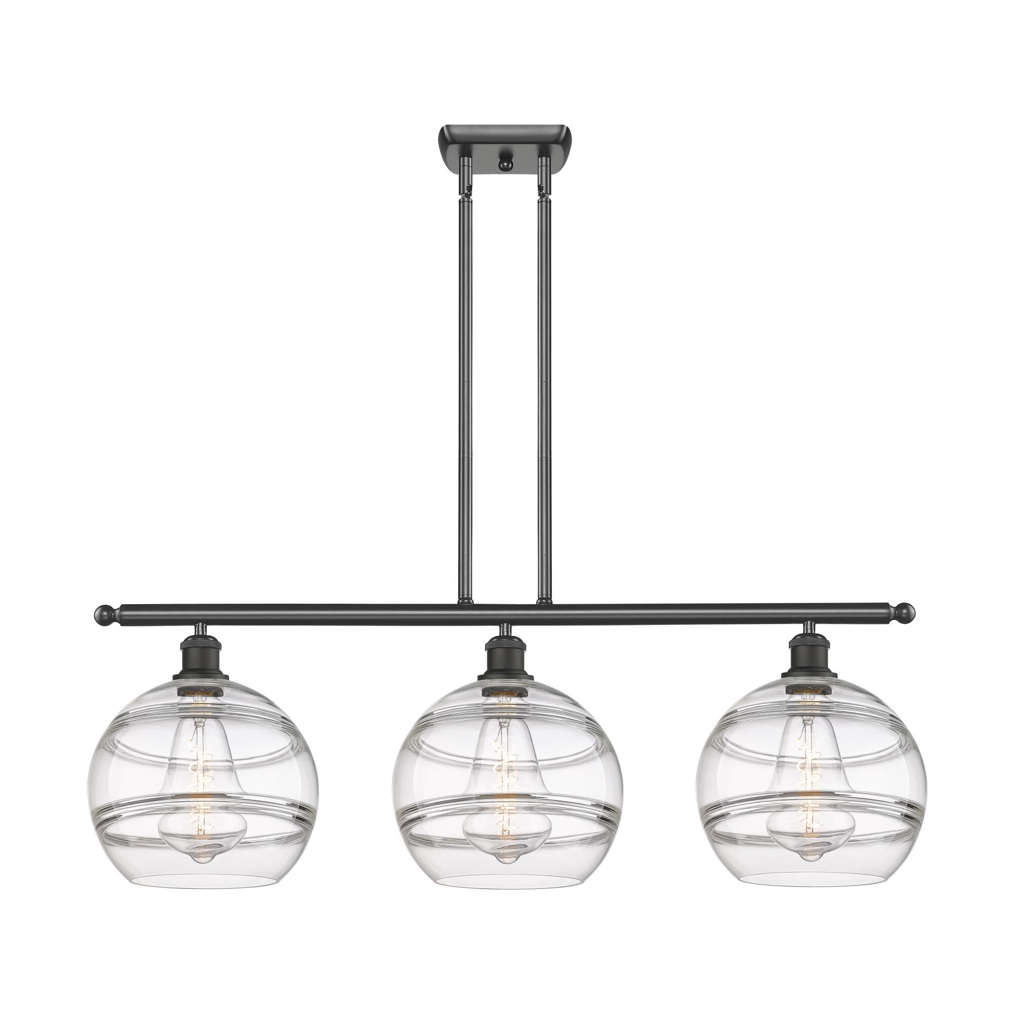 Shown in Oil Rubbed Bronze finish and Clear glass