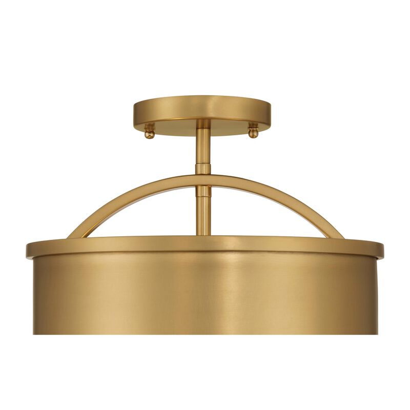 Wynn 12 Inch Semi Flush Mount by Metropolitan Lighting