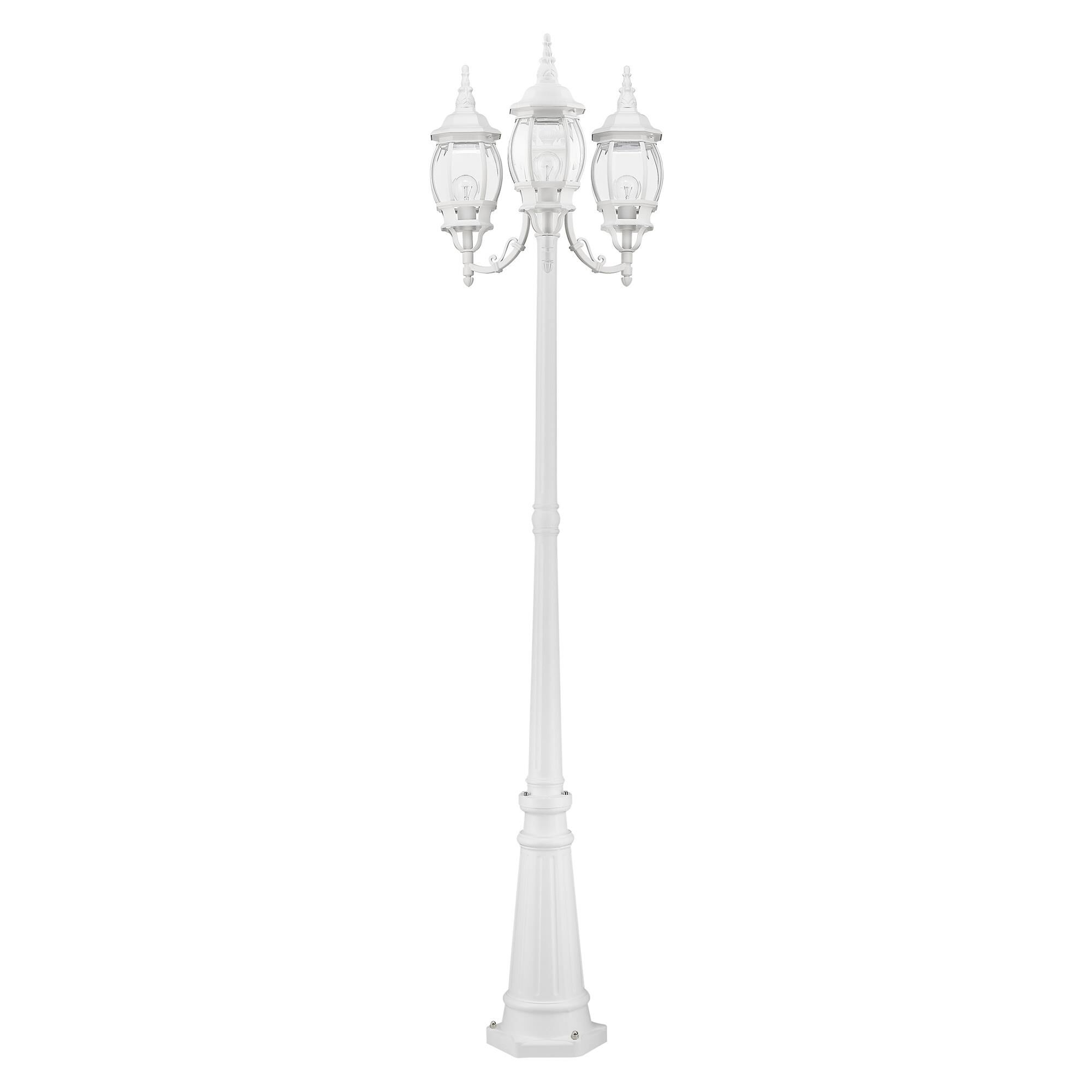 Frontenac 84 Inch Tall 3 Light Outdoor Post Lamp by Livex Lighting