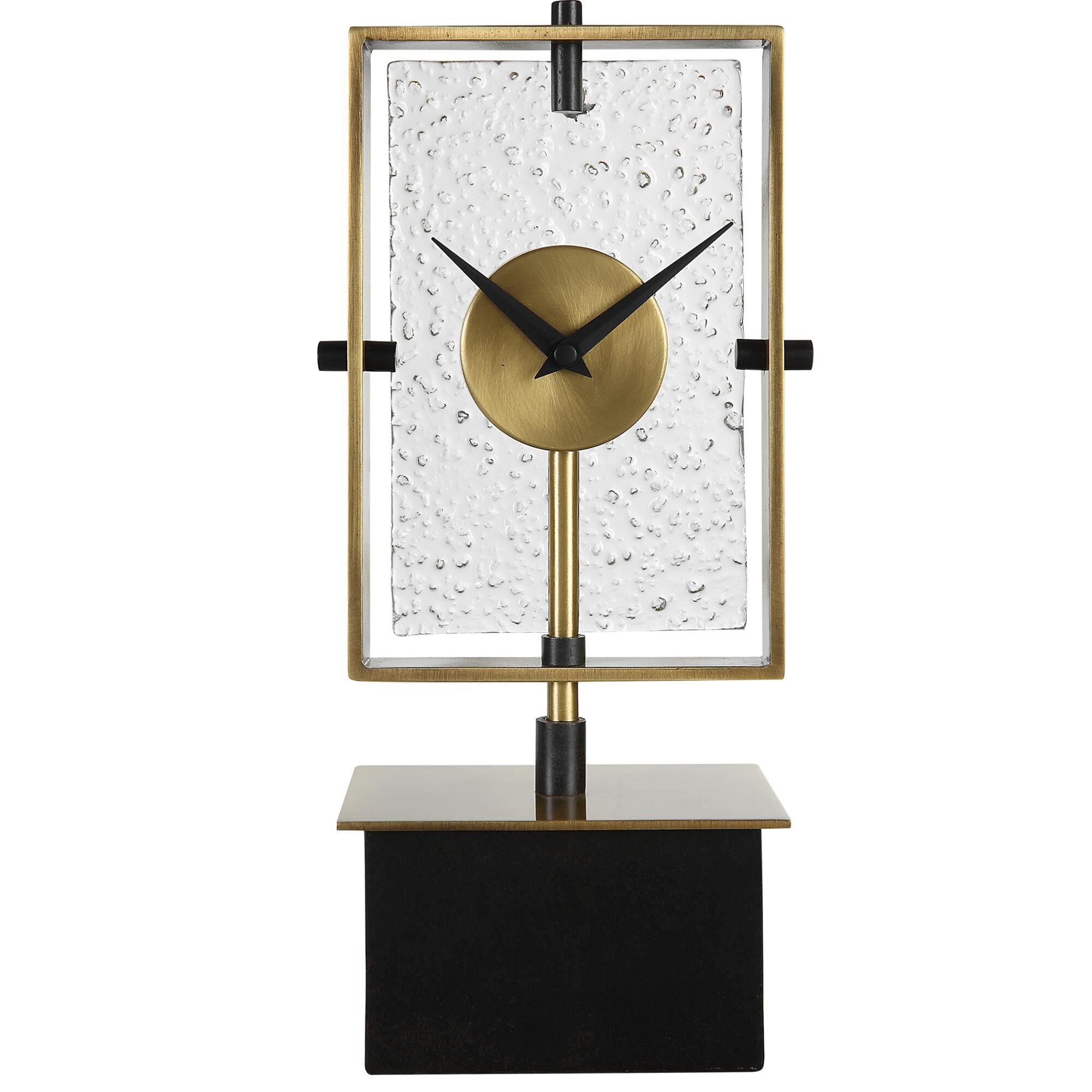 Uttermost Arta Modern Table Clock Table Clock by Uttermost