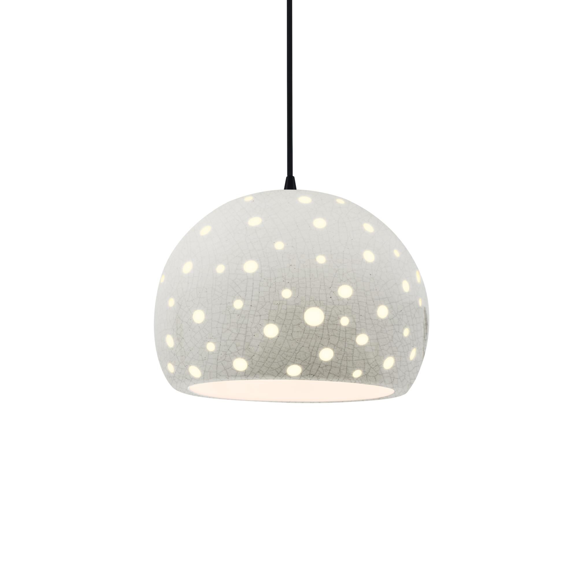 Perforated Globe 10 Inch Large Pendant by Justice Design Group