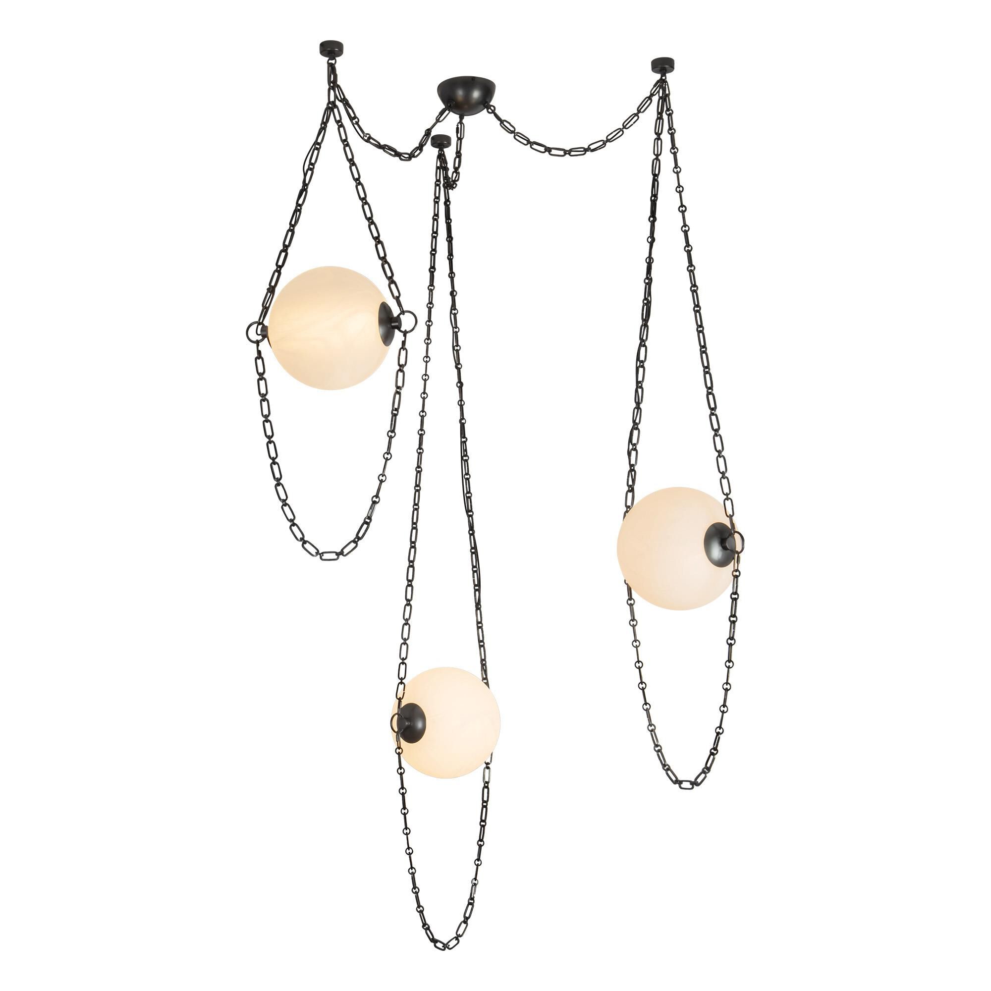 Shown in Urban Bronze finish and Cloud glass