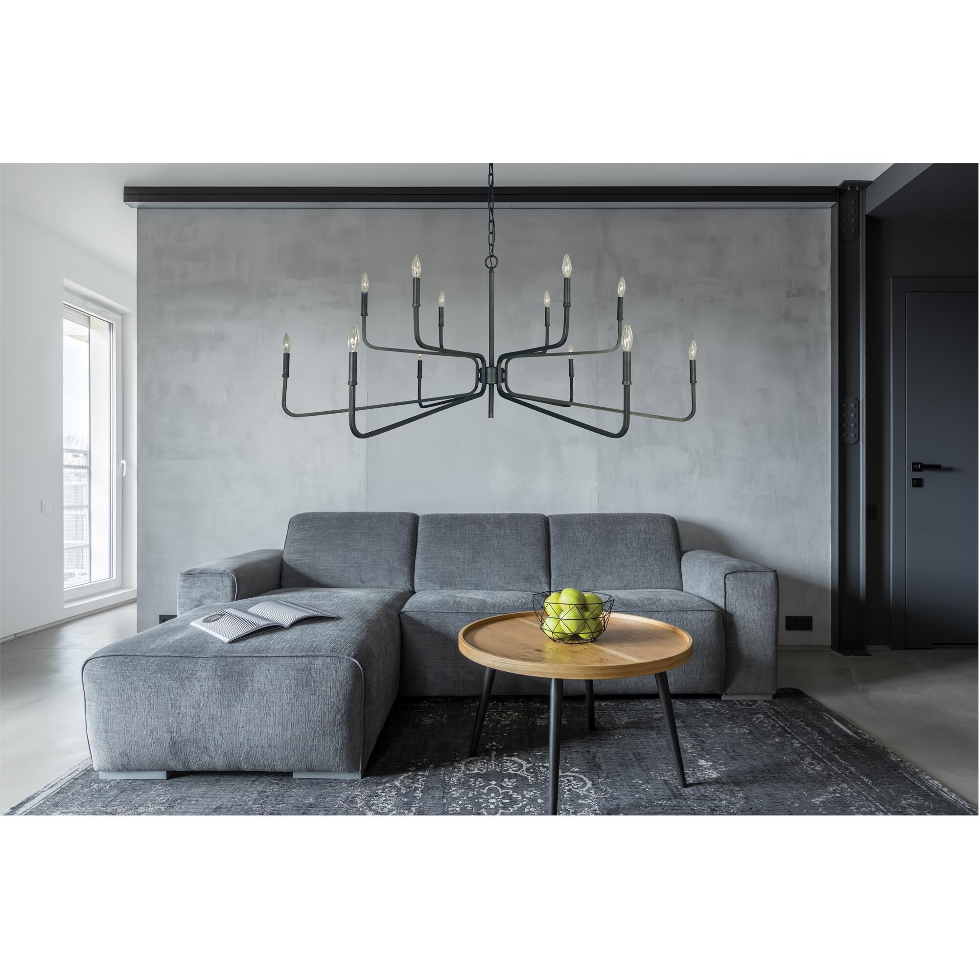 Shown in Iron finish
