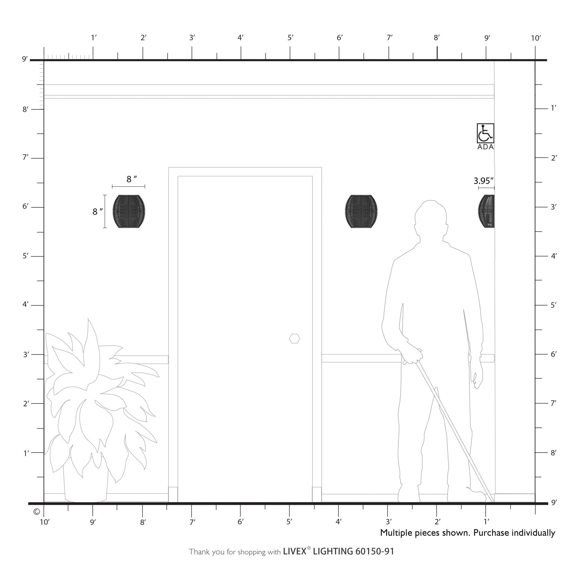 Deluna Wall Sconce by Livex Lighting